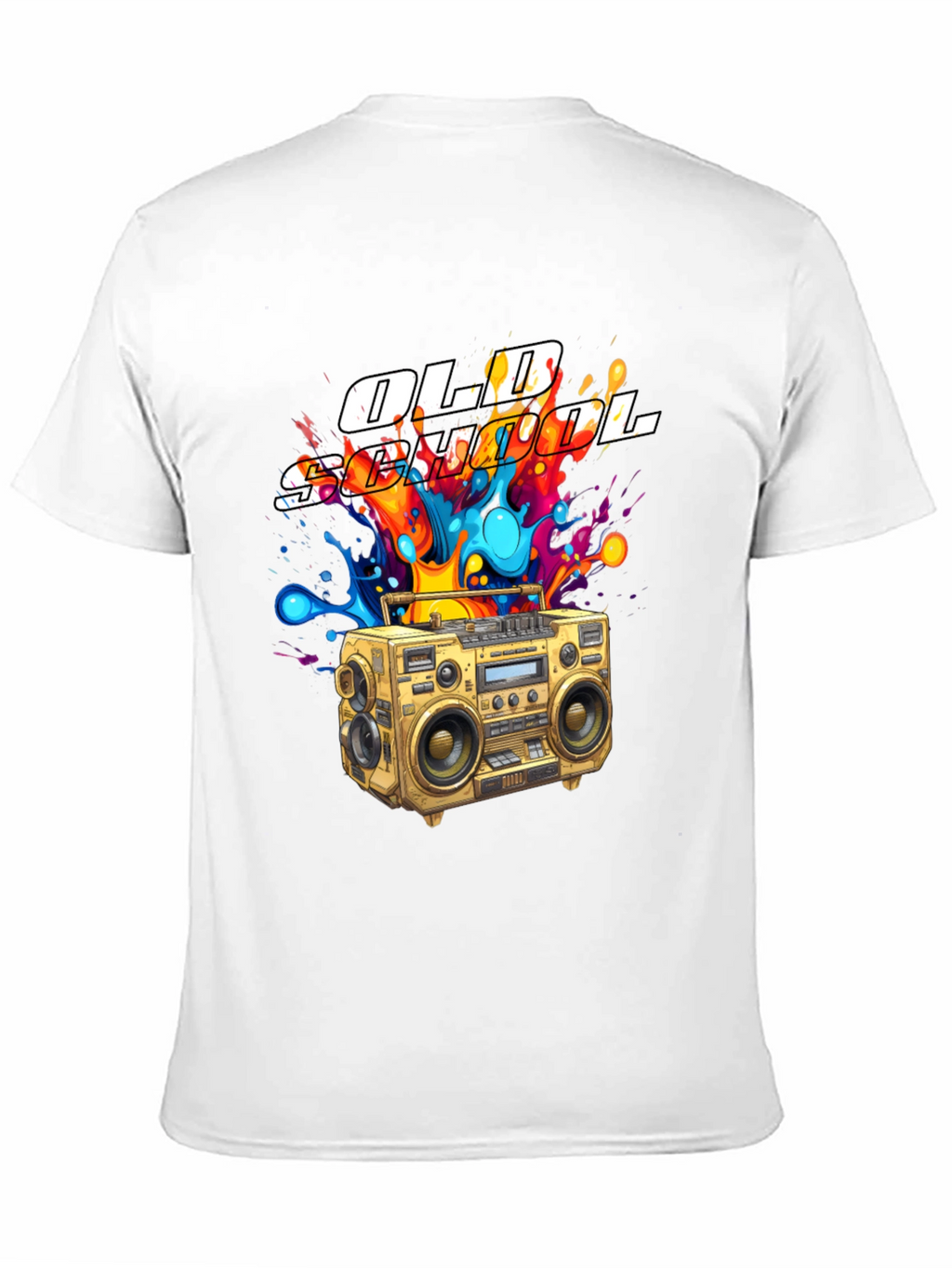 Old School Boombox Graphic T-Shirt