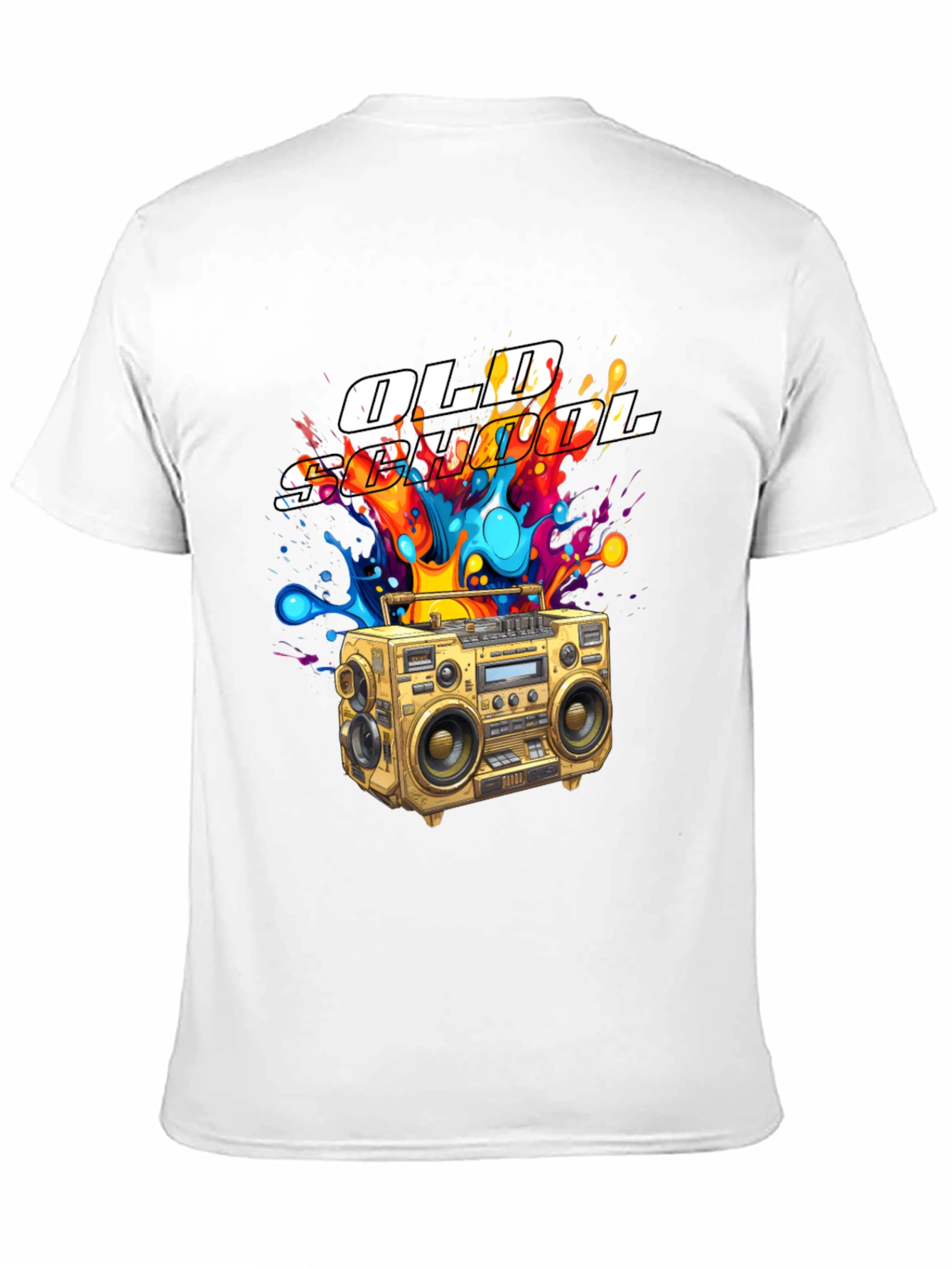 Old School Boombox Graphic T-Shirt