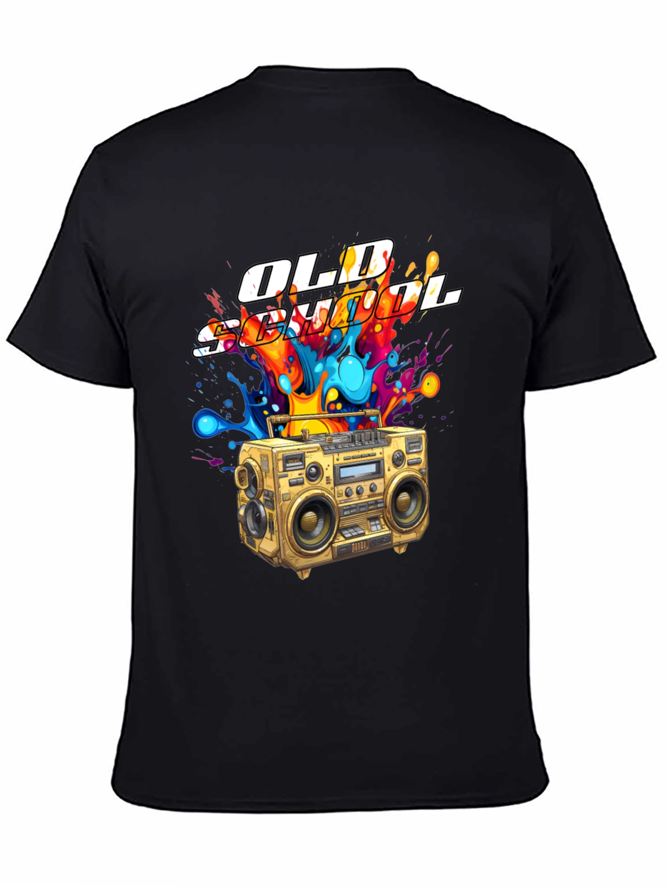 Old School Boombox Graphic T-Shirt