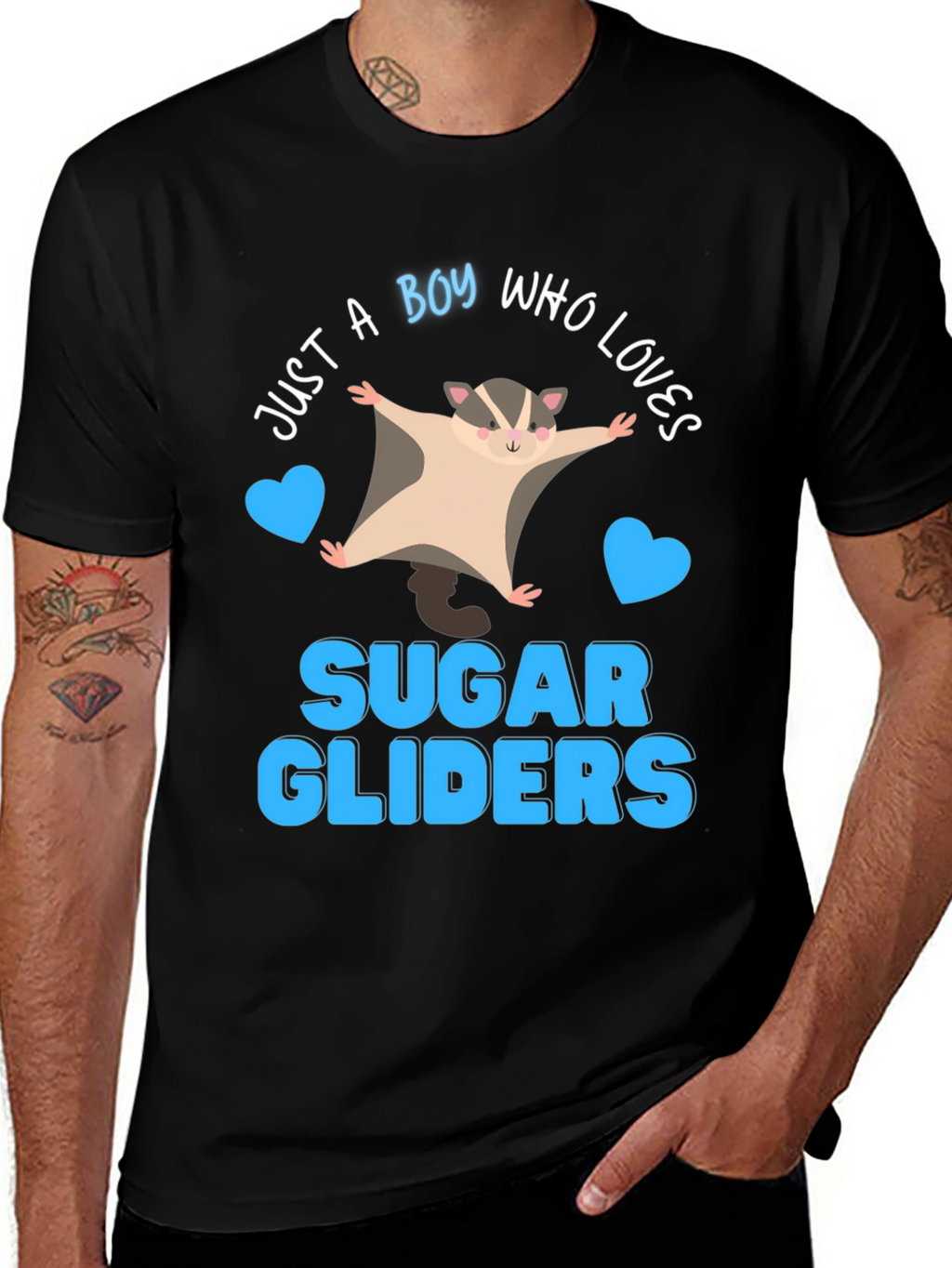 Boy Who Loves Sugar Gliders T-Shirt