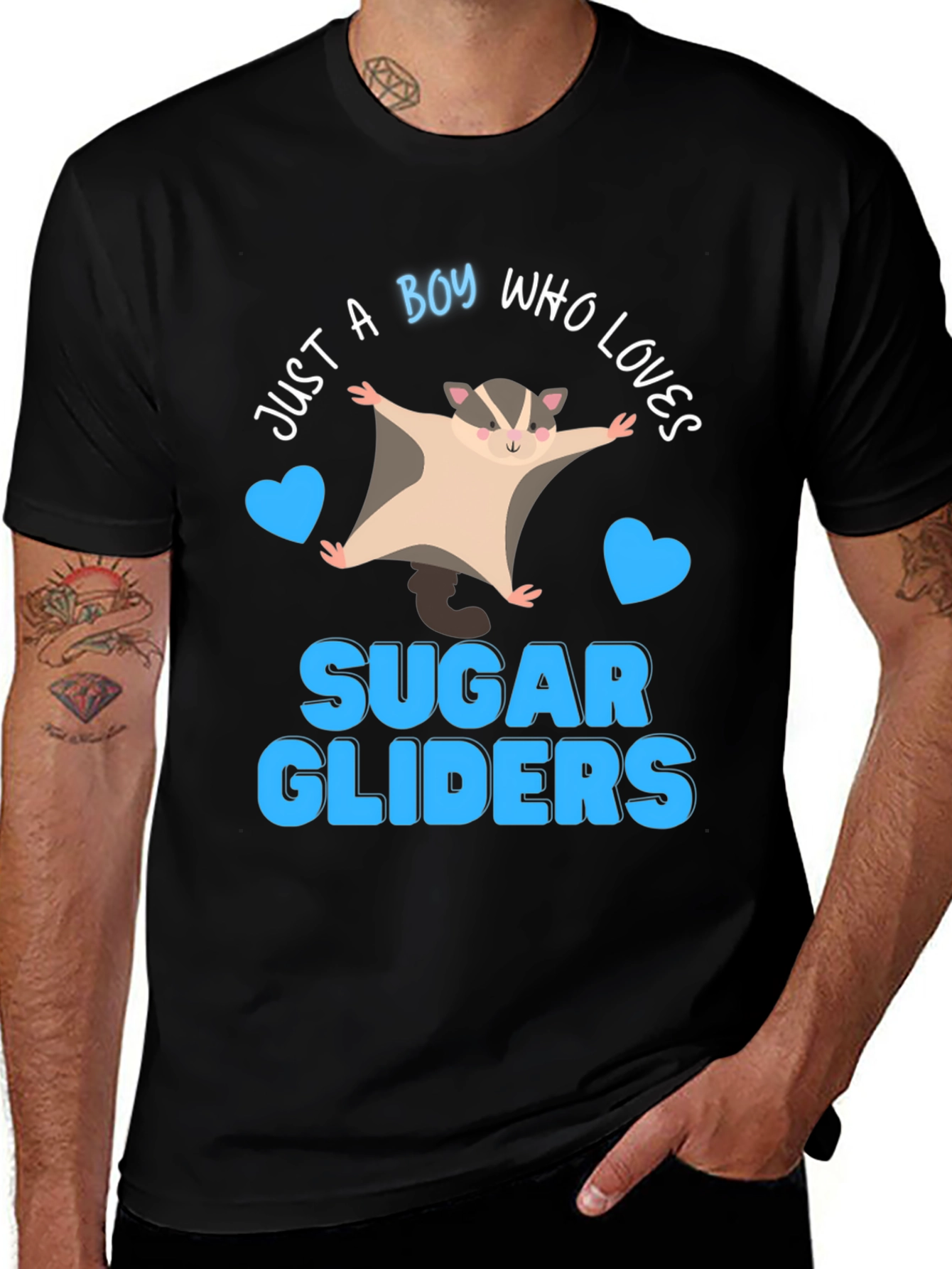 Boy Who Loves Sugar Gliders T-Shirt