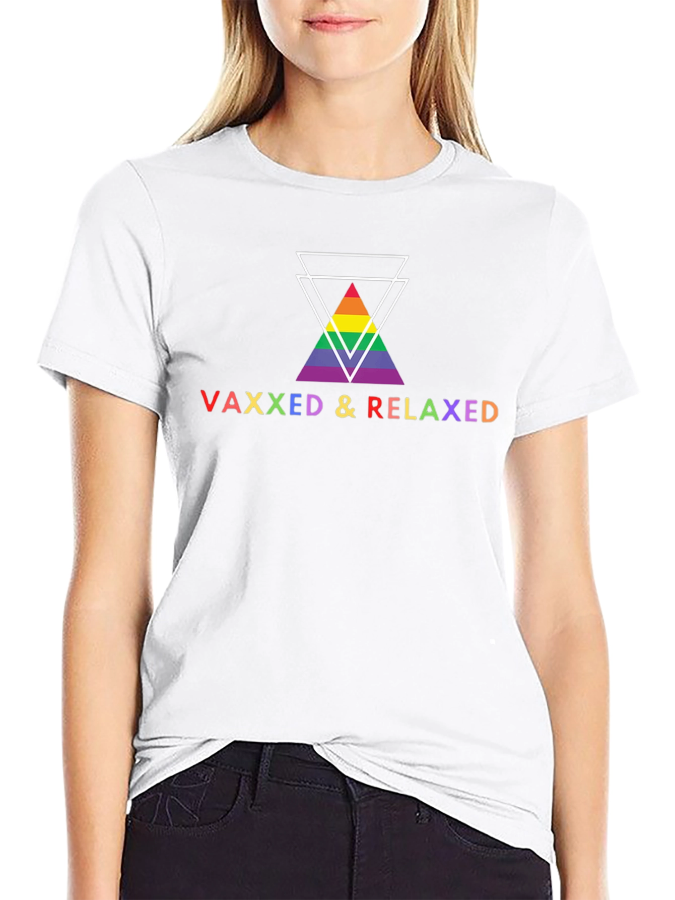 Vaxxed & Relaxed Pride Graphic Tee