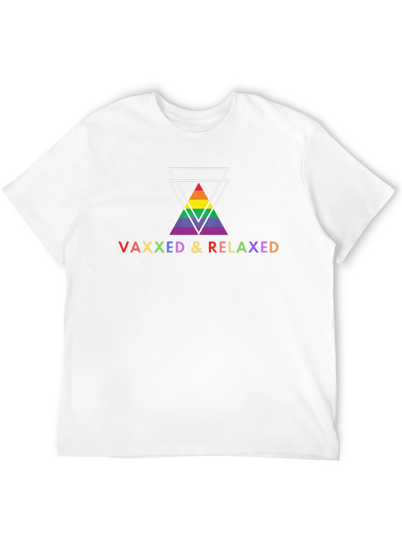 Vaxxed & Relaxed Pride Graphic Tee
