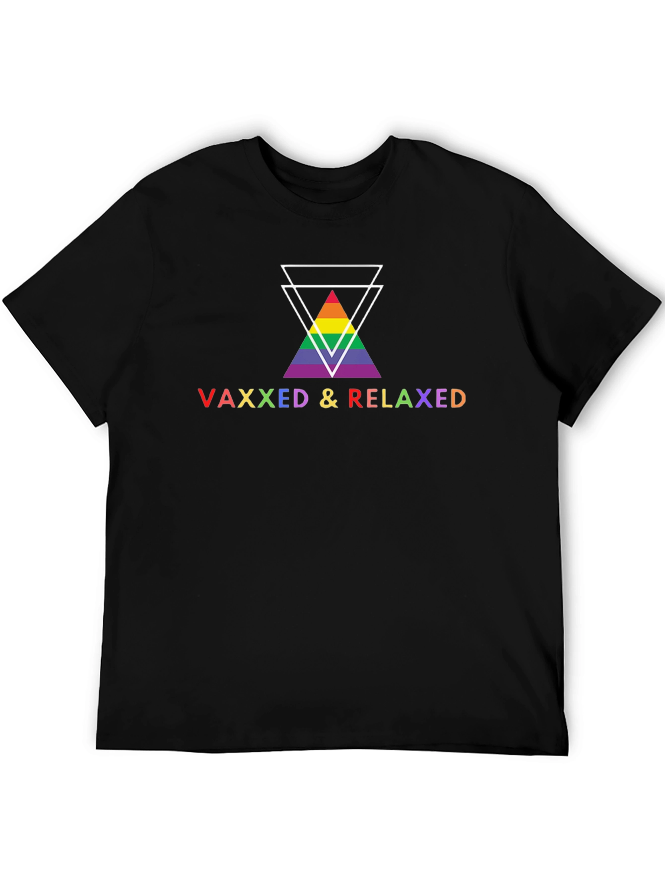 Vaxxed & Relaxed Pride Graphic Tee