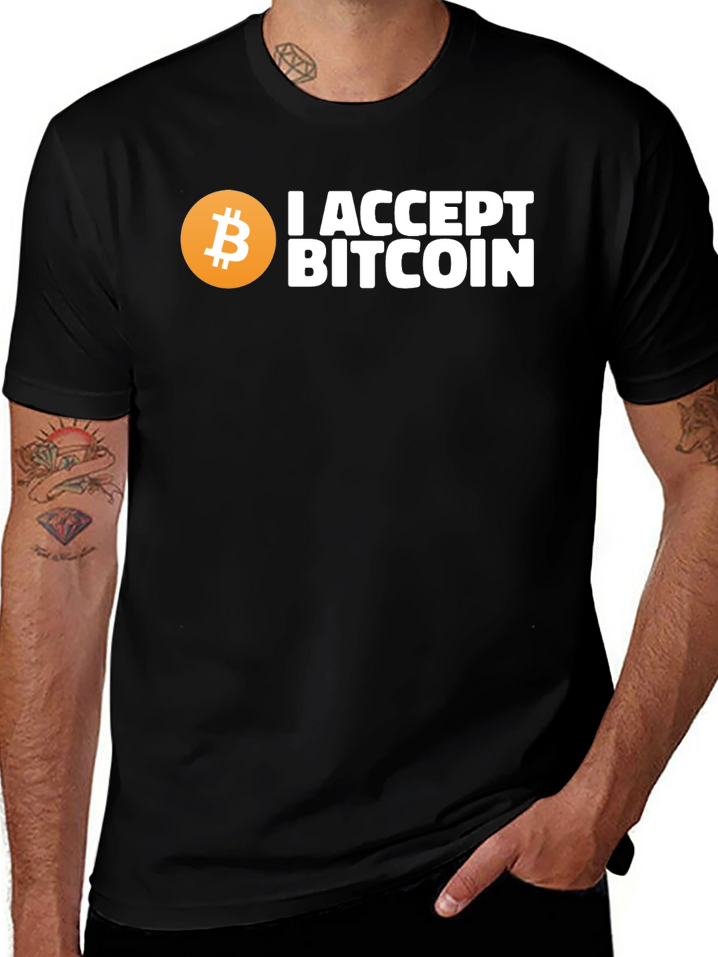 I Accept Bitcoin Crypto T-Shirt