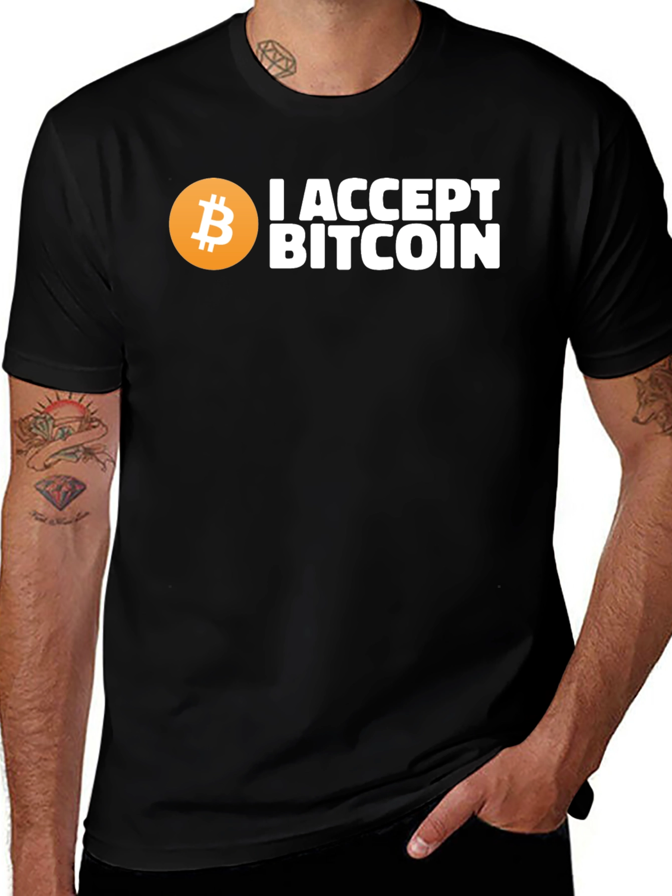 I Accept Bitcoin Crypto T-Shirt