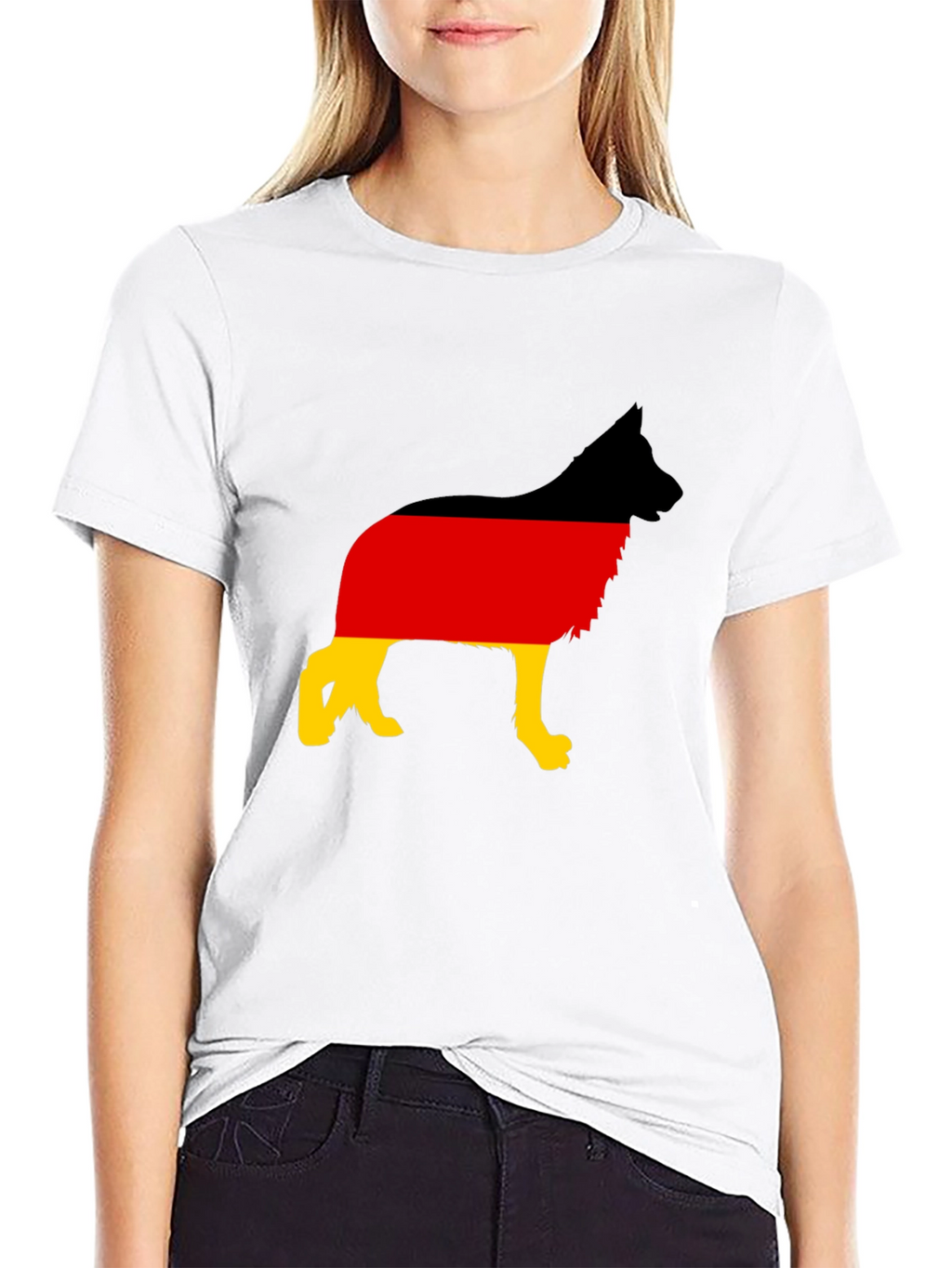 German Shepherd Flag T-Shirt - Deutschland Dog Tee