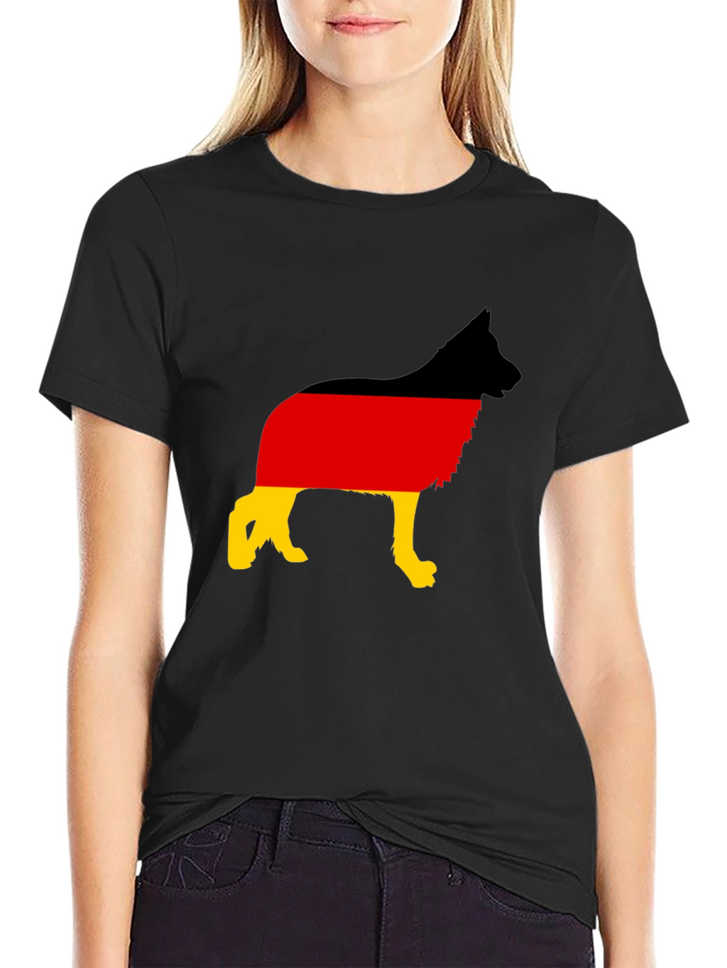 German Shepherd Flag T-Shirt - Deutschland Dog Tee