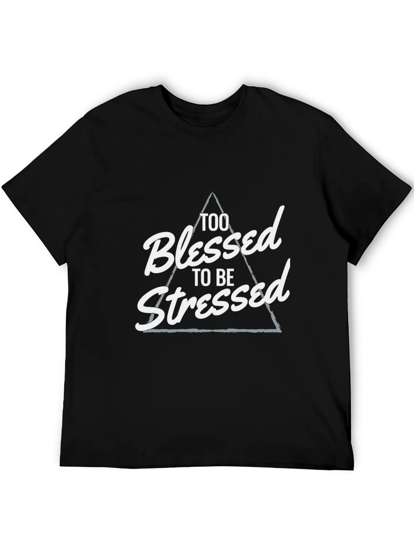 Blessed and Stressed Graphic Tee - Black