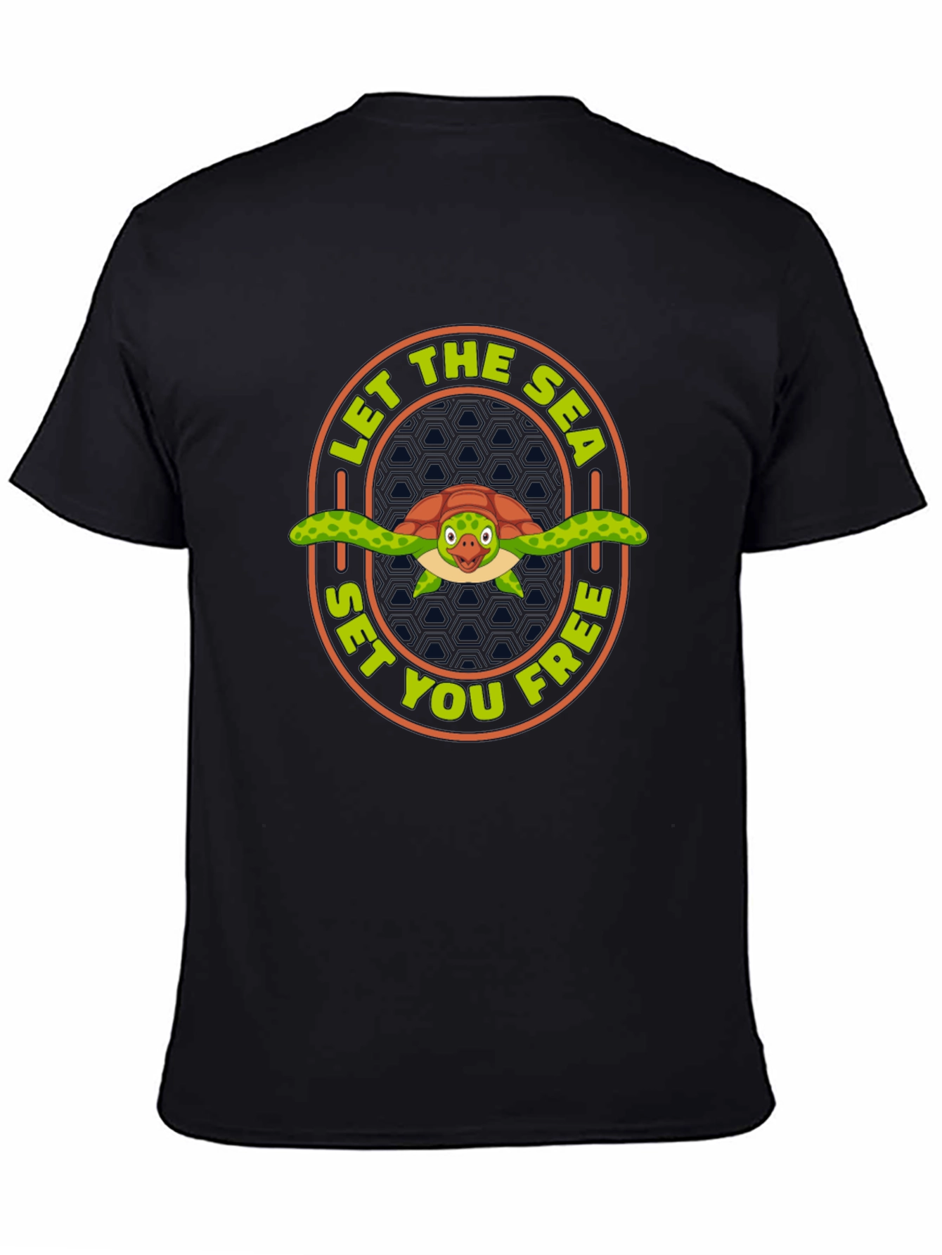 Sea Turtle Graphic T-Shirt - Let The Sea Set You Free