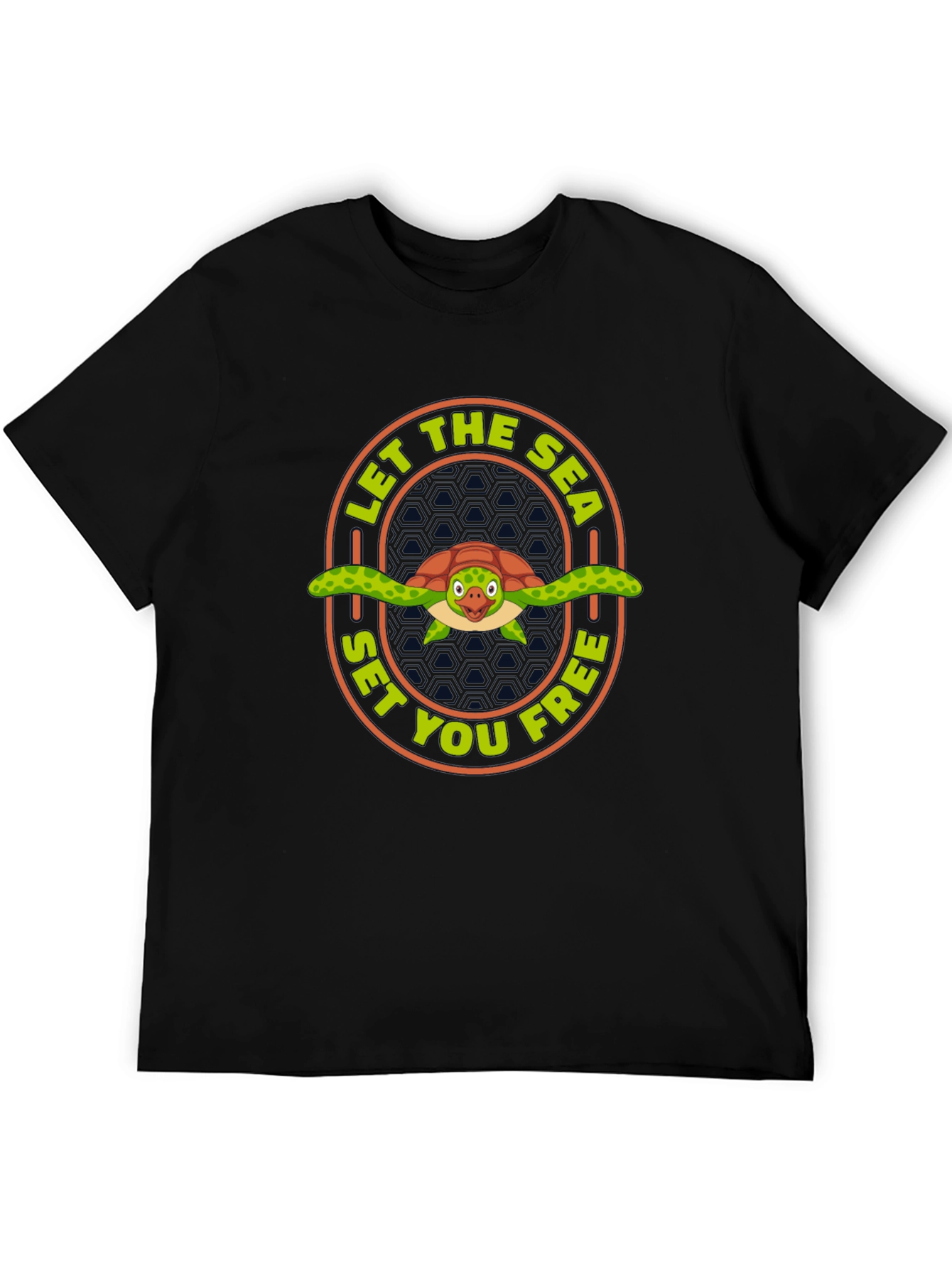 Sea Turtle Graphic T-Shirt - Let The Sea Set You Free