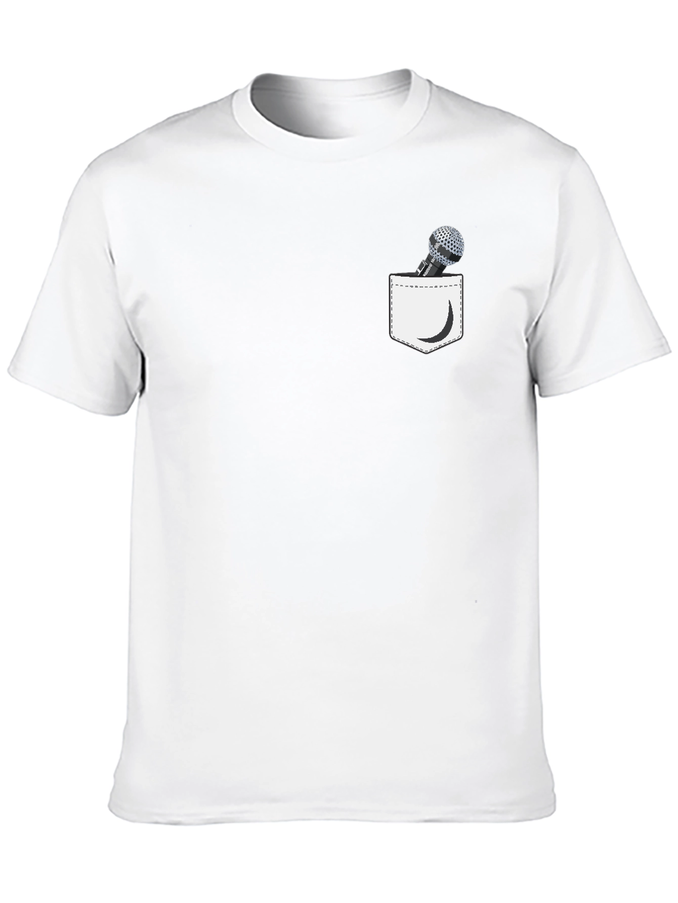 Microphone Pocket Graphic Tee - Black