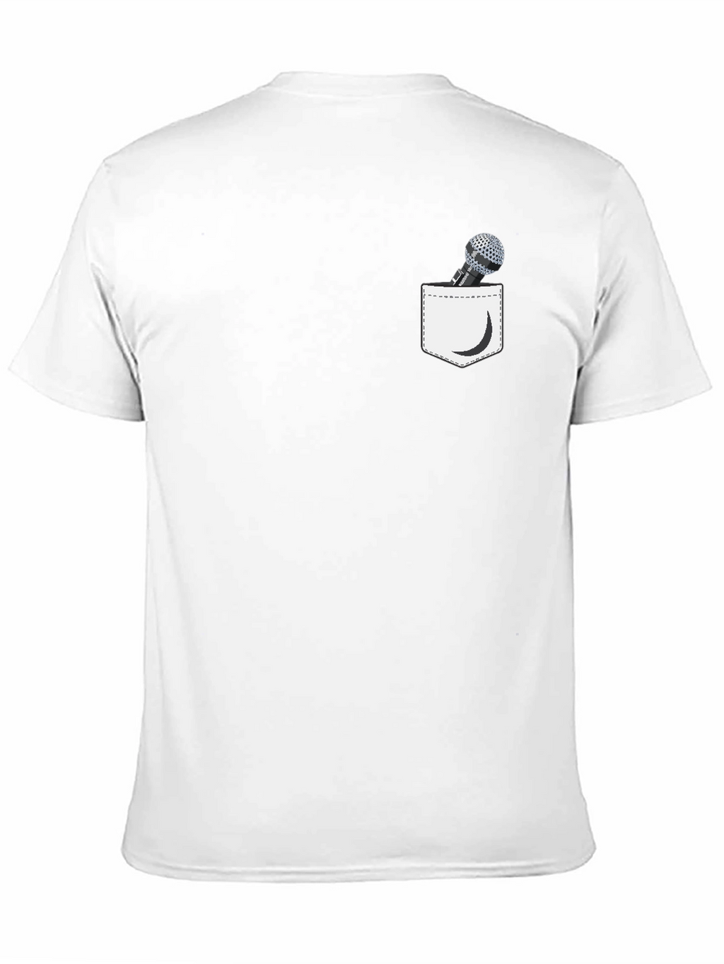 Microphone Pocket Graphic Tee - Black
