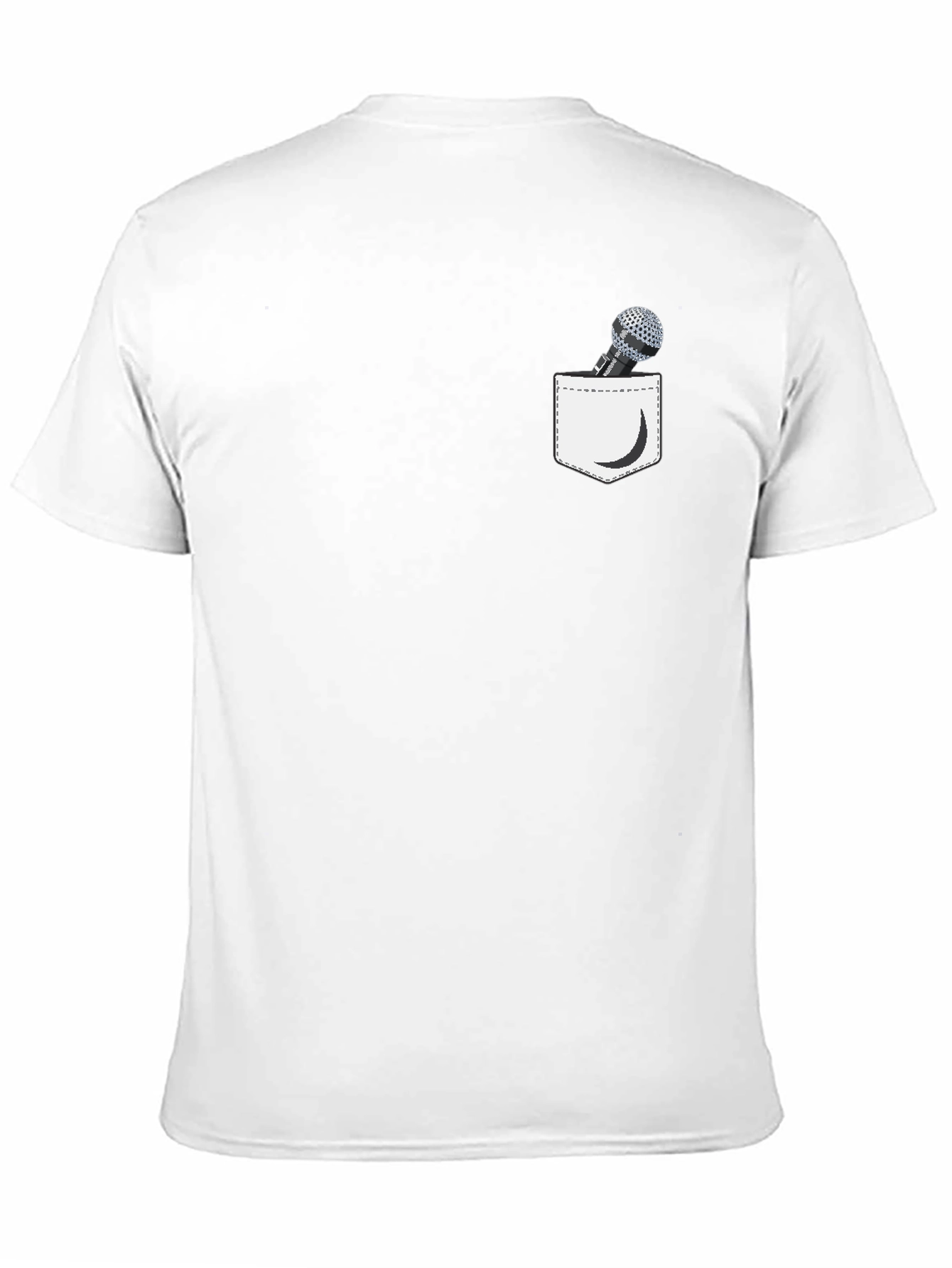 Microphone Pocket Graphic Tee - Black