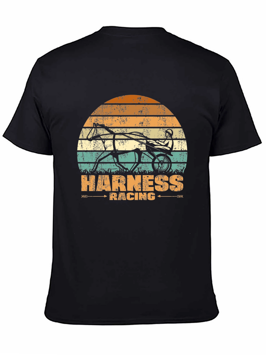Harness Racing Graphic Tee - Retro Style