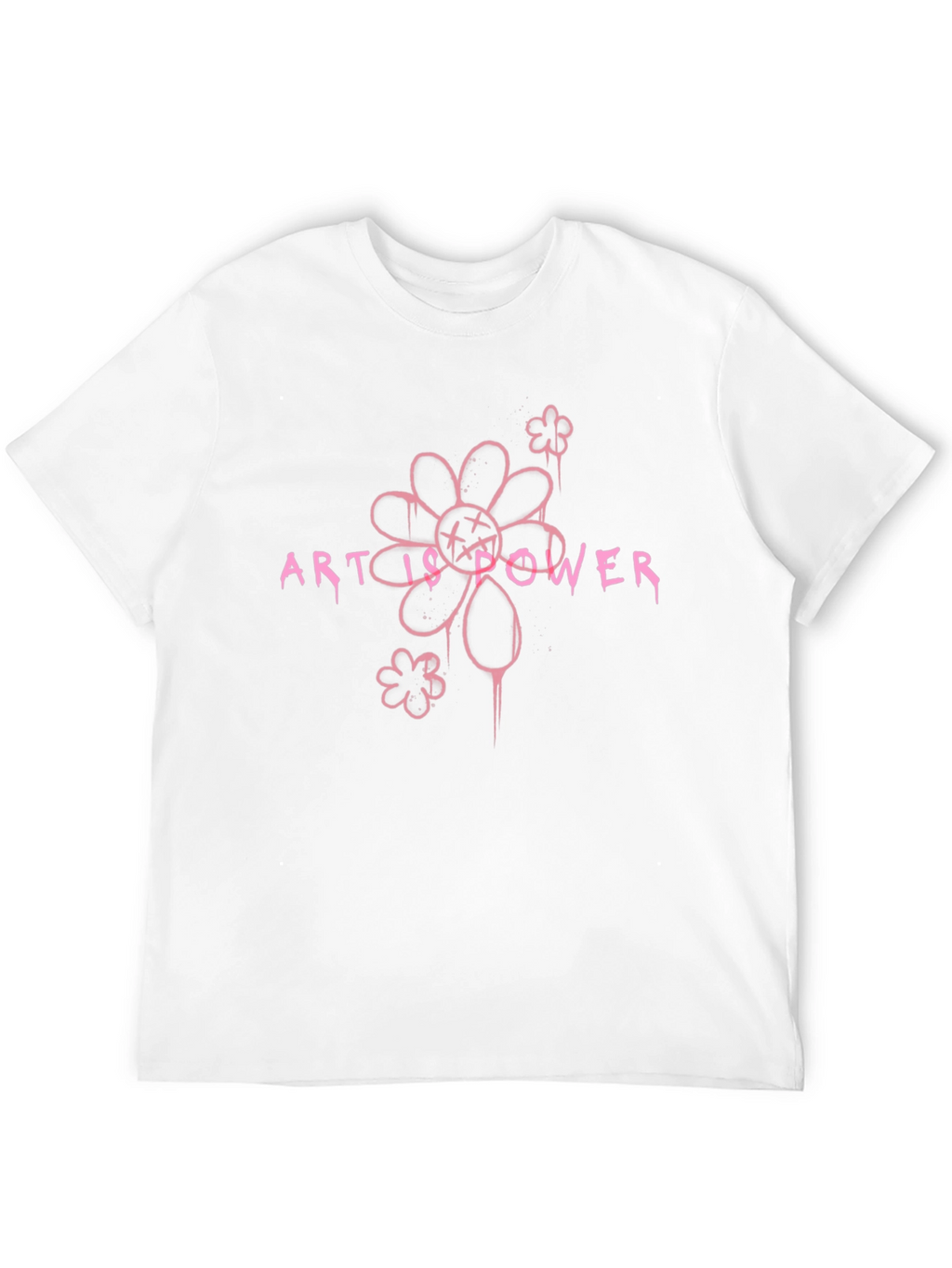 Art is Power Graphic Tee - Black Cotton Blend