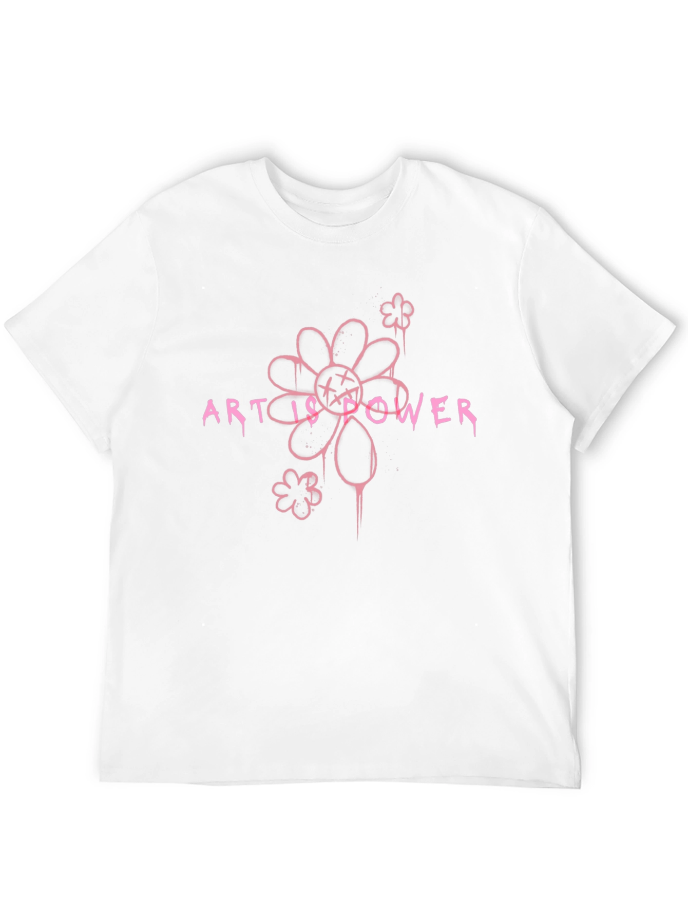 Art is Power Graphic Tee - Black Cotton Blend