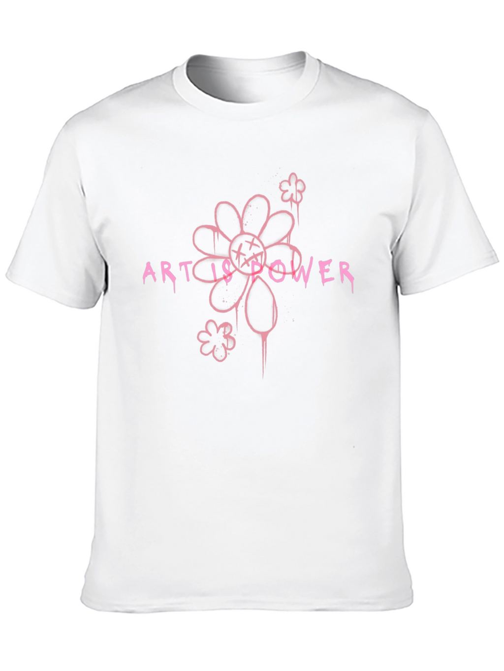 Art is Power Graphic Tee - Black Cotton Blend