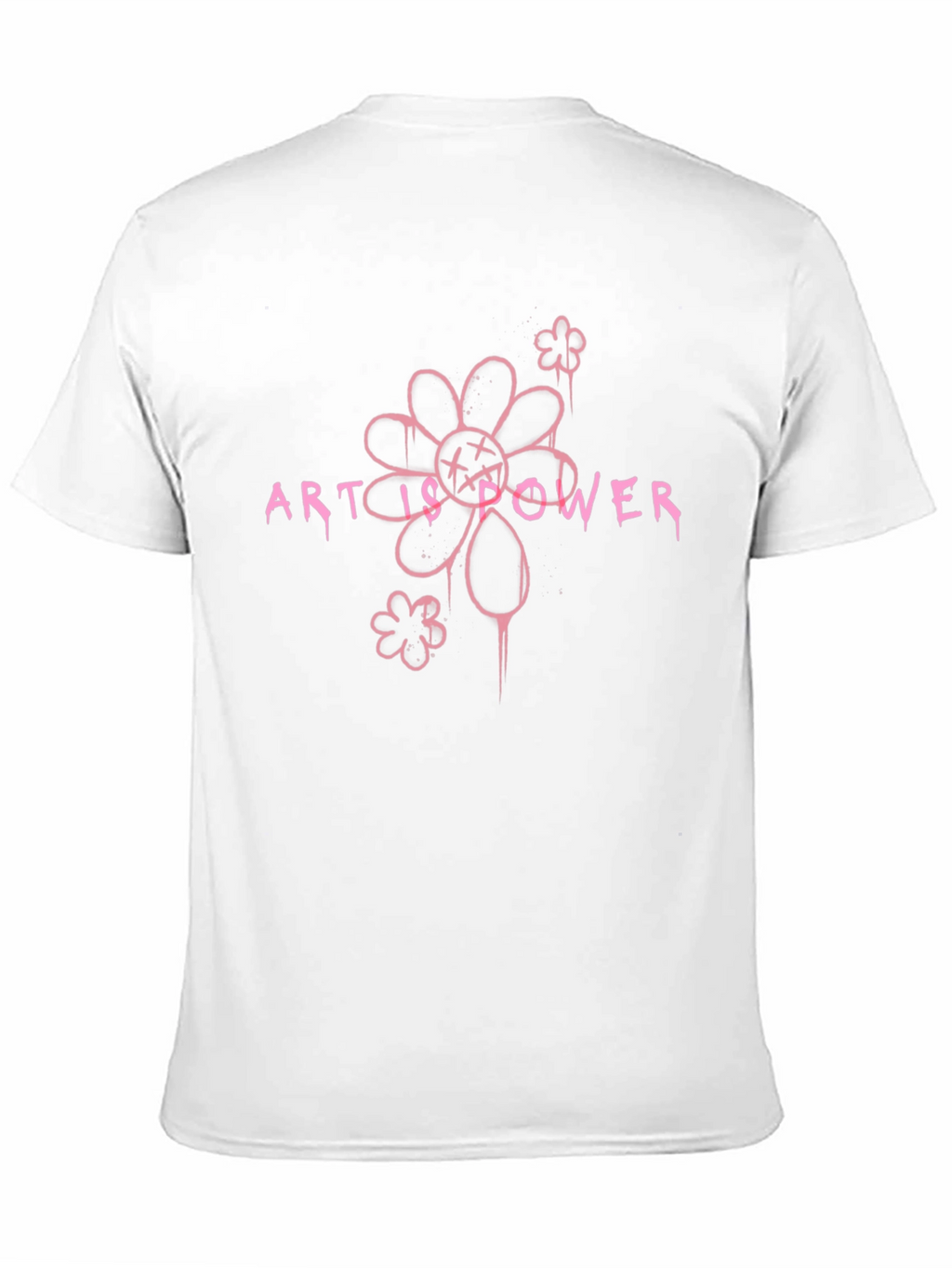 Art is Power Graphic Tee - Black Cotton Blend