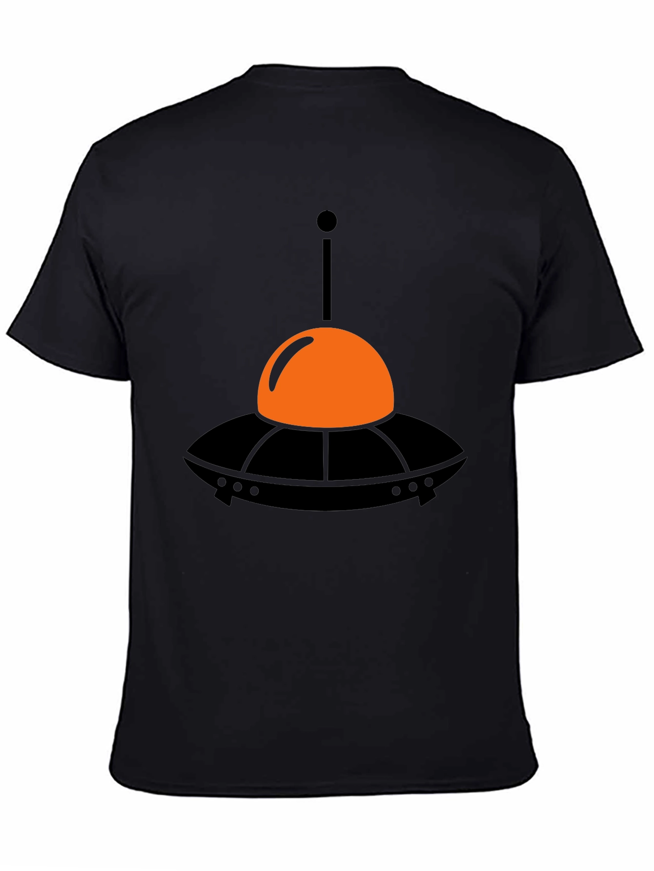 UFO Graphic Tee - Black Cotton T-Shirt