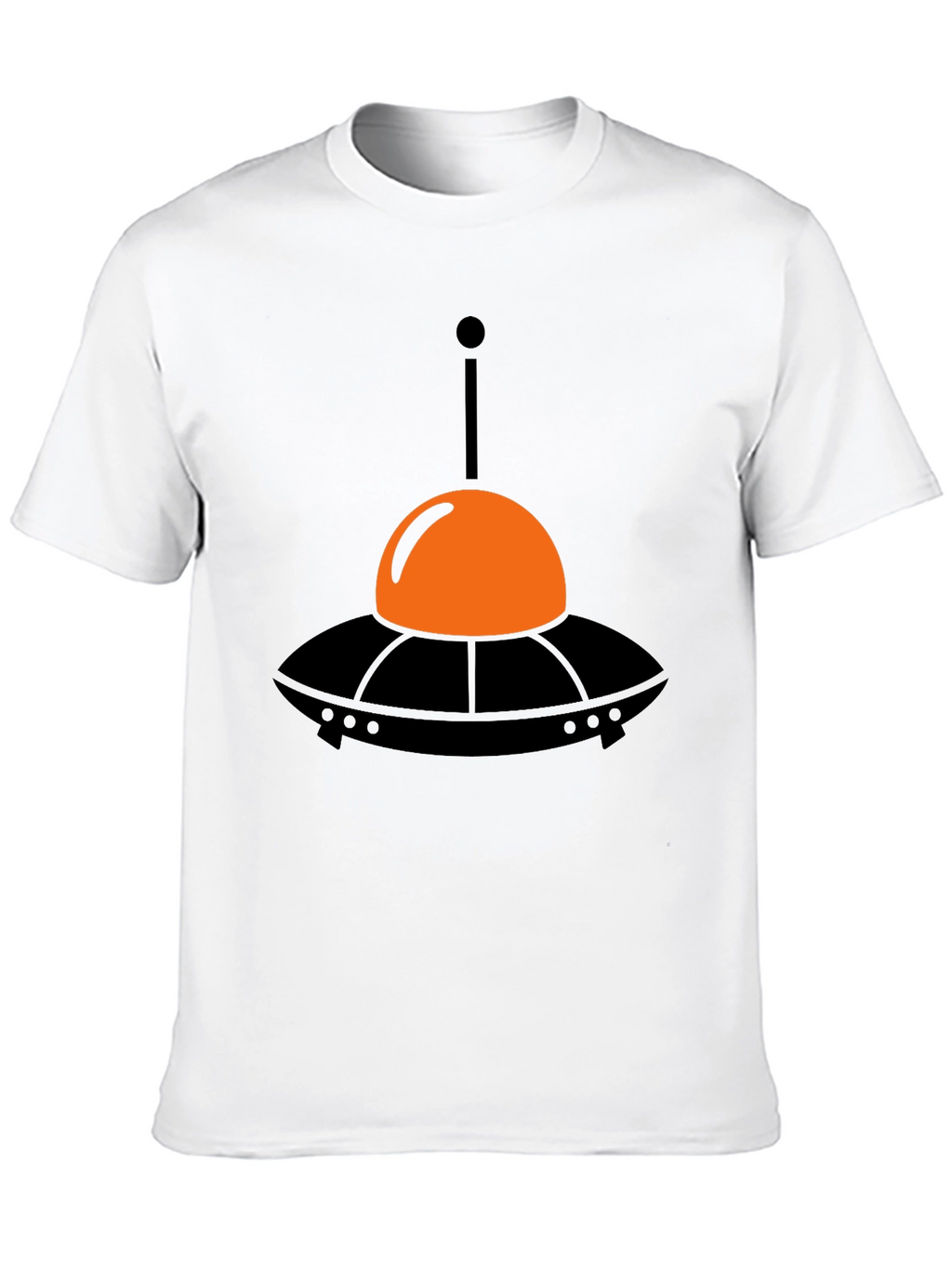 UFO Graphic Tee - Black Cotton T-Shirt