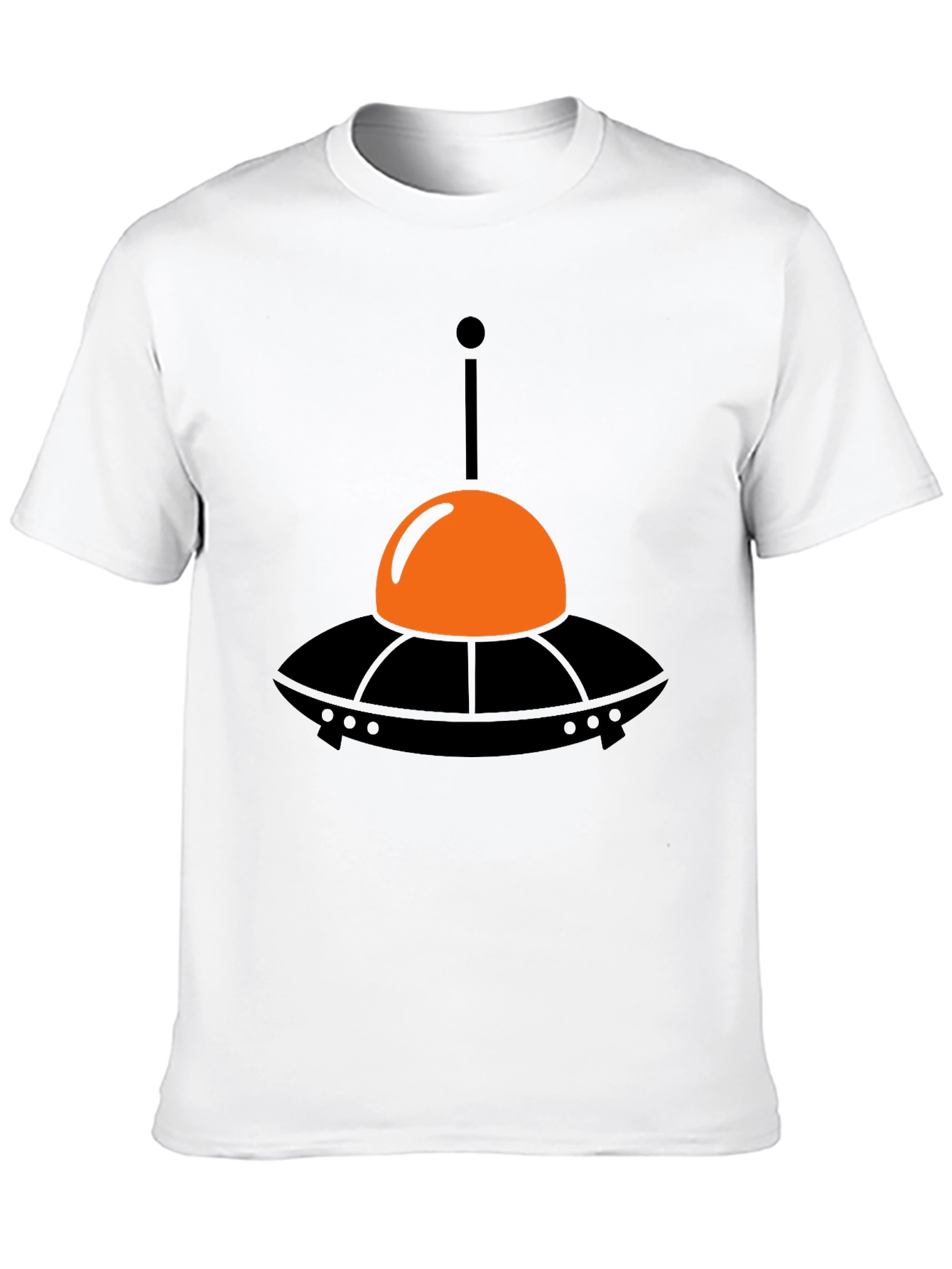 UFO Graphic Tee - Black Cotton T-Shirt