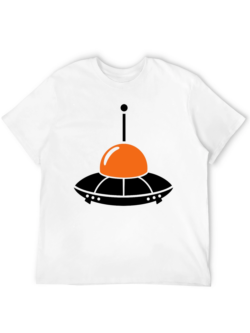 UFO Graphic Tee - Black Cotton T-Shirt