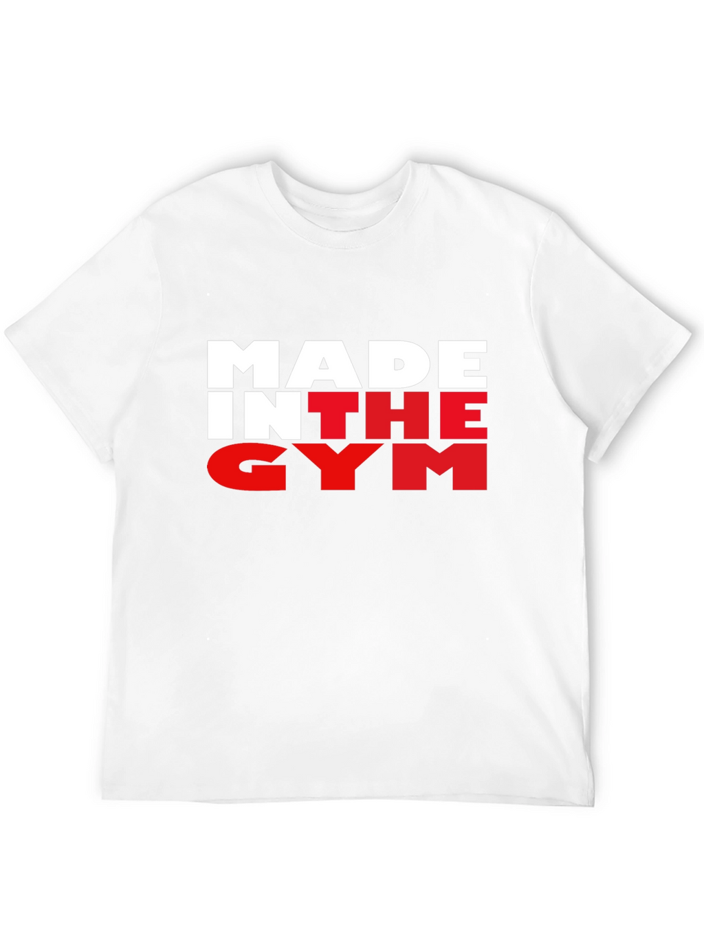 Made In The Gym Black T-Shirt Fitness Apparel
