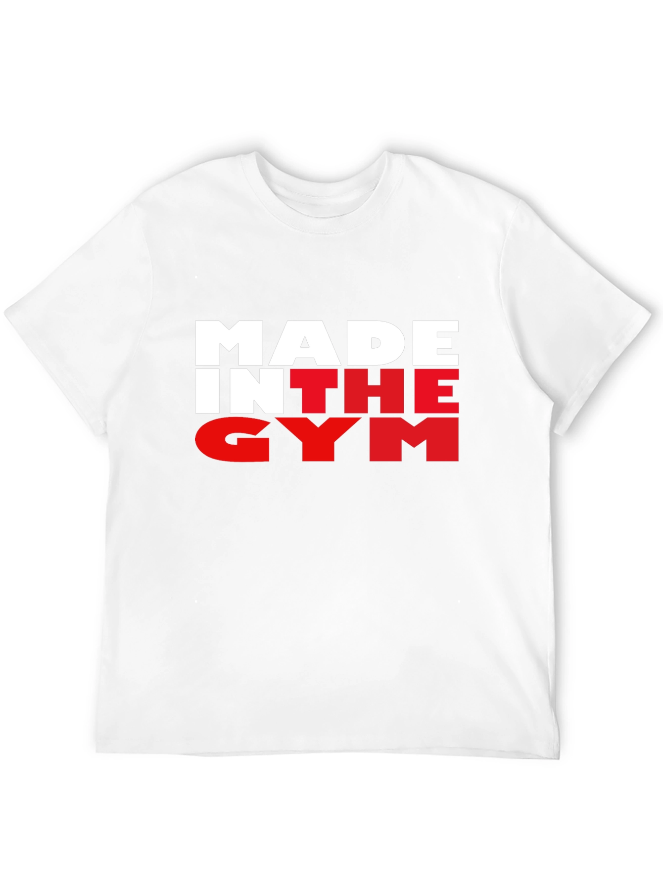 Made In The Gym Black T-Shirt Fitness Apparel