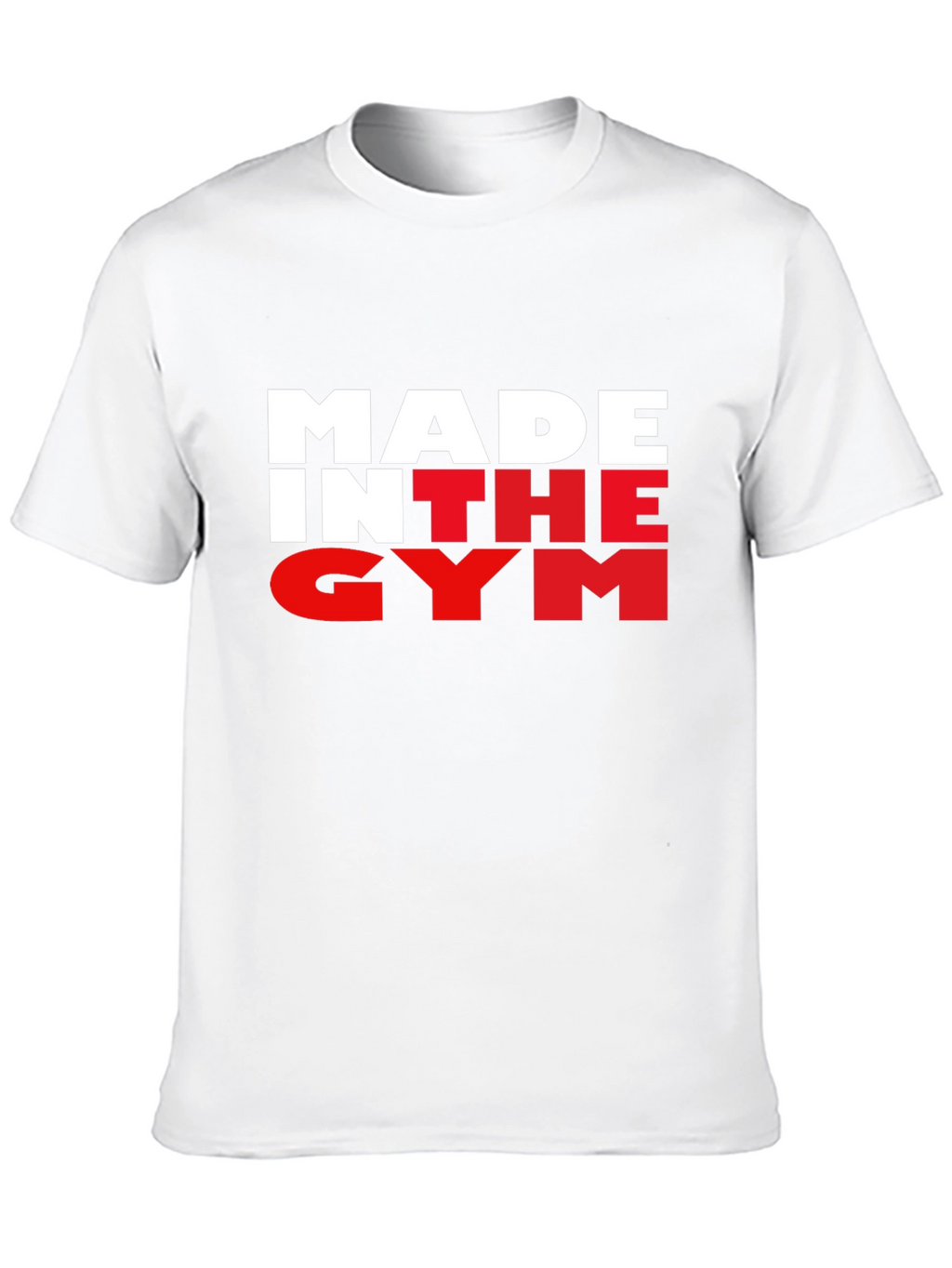 Made In The Gym Black T-Shirt Fitness Apparel