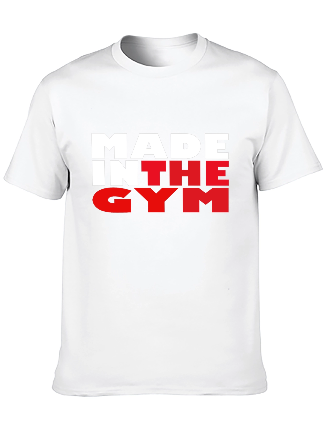 Made In The Gym Black T-Shirt Fitness Apparel