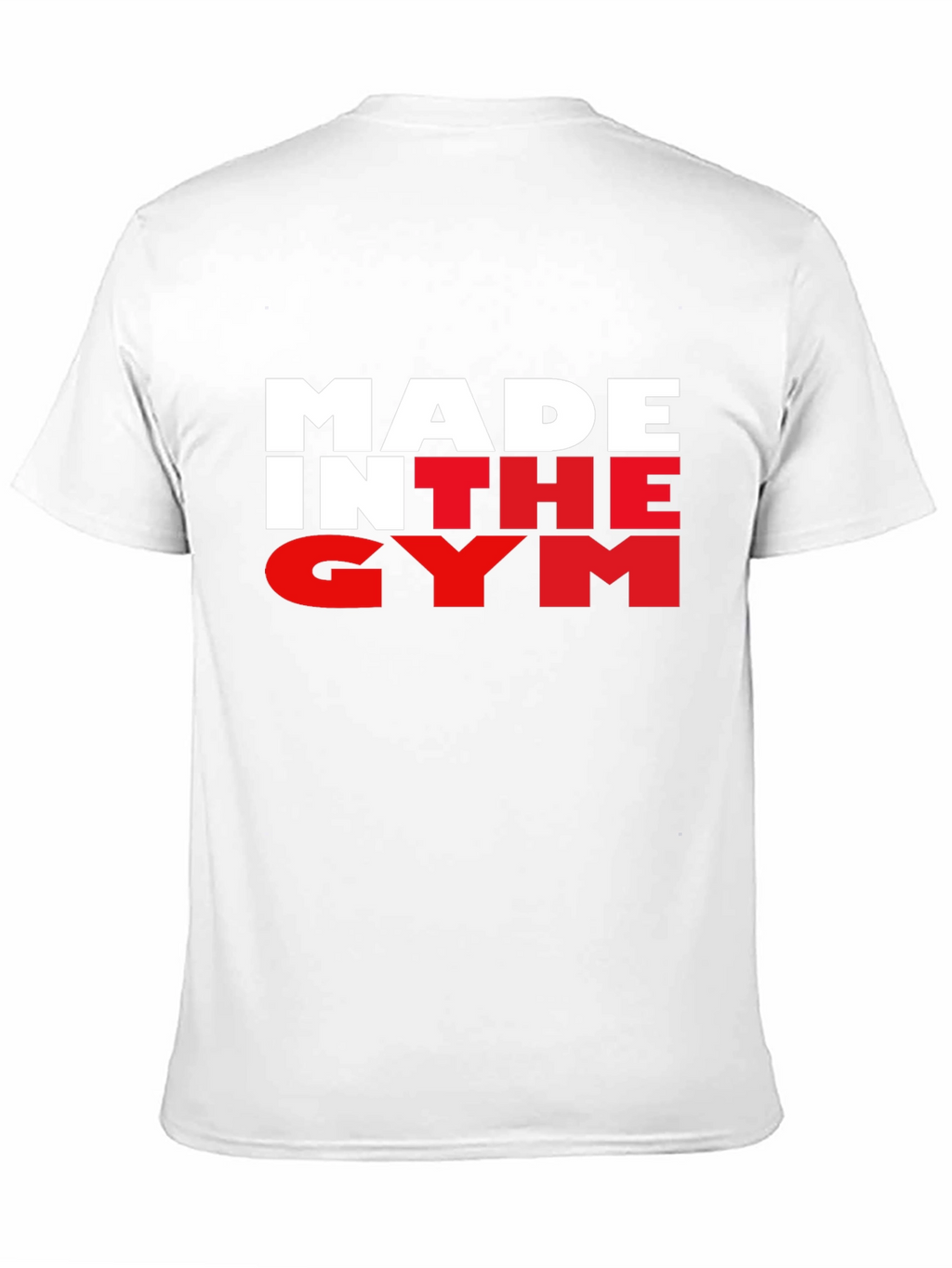 Made In The Gym Black T-Shirt Fitness Apparel