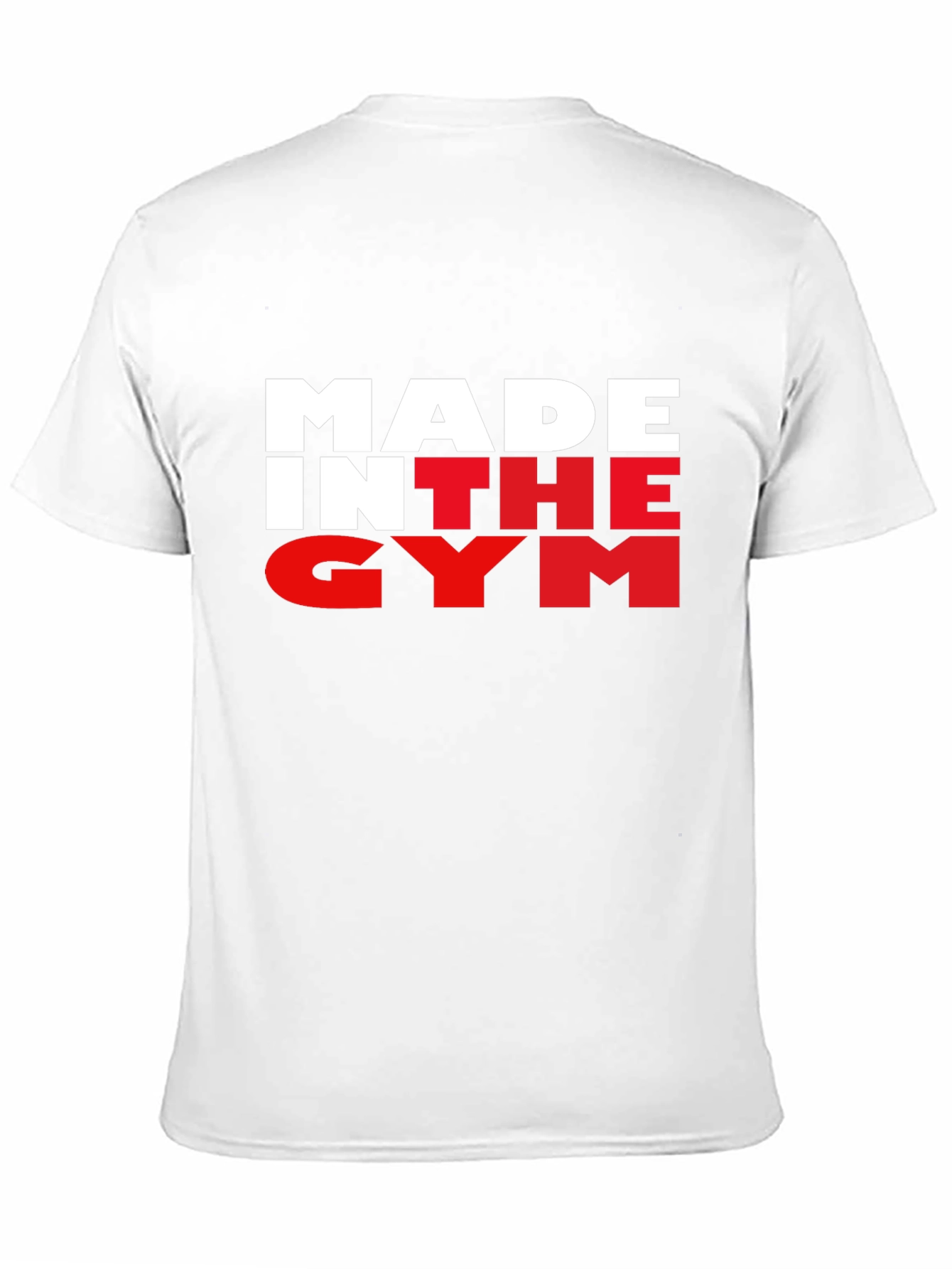 Made In The Gym Black T-Shirt Fitness Apparel