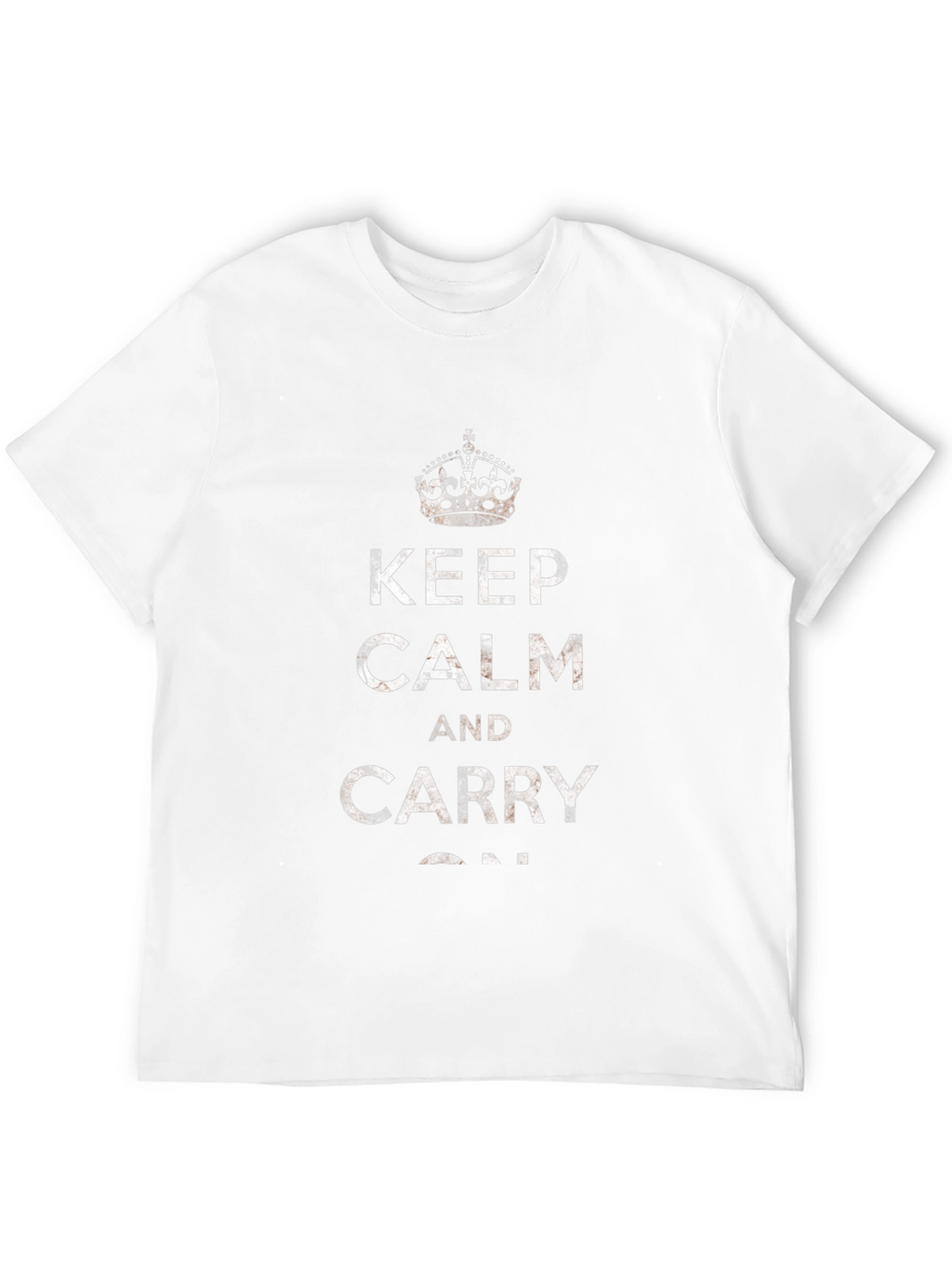 Keep Calm and Carry On Graphic Tee - Black