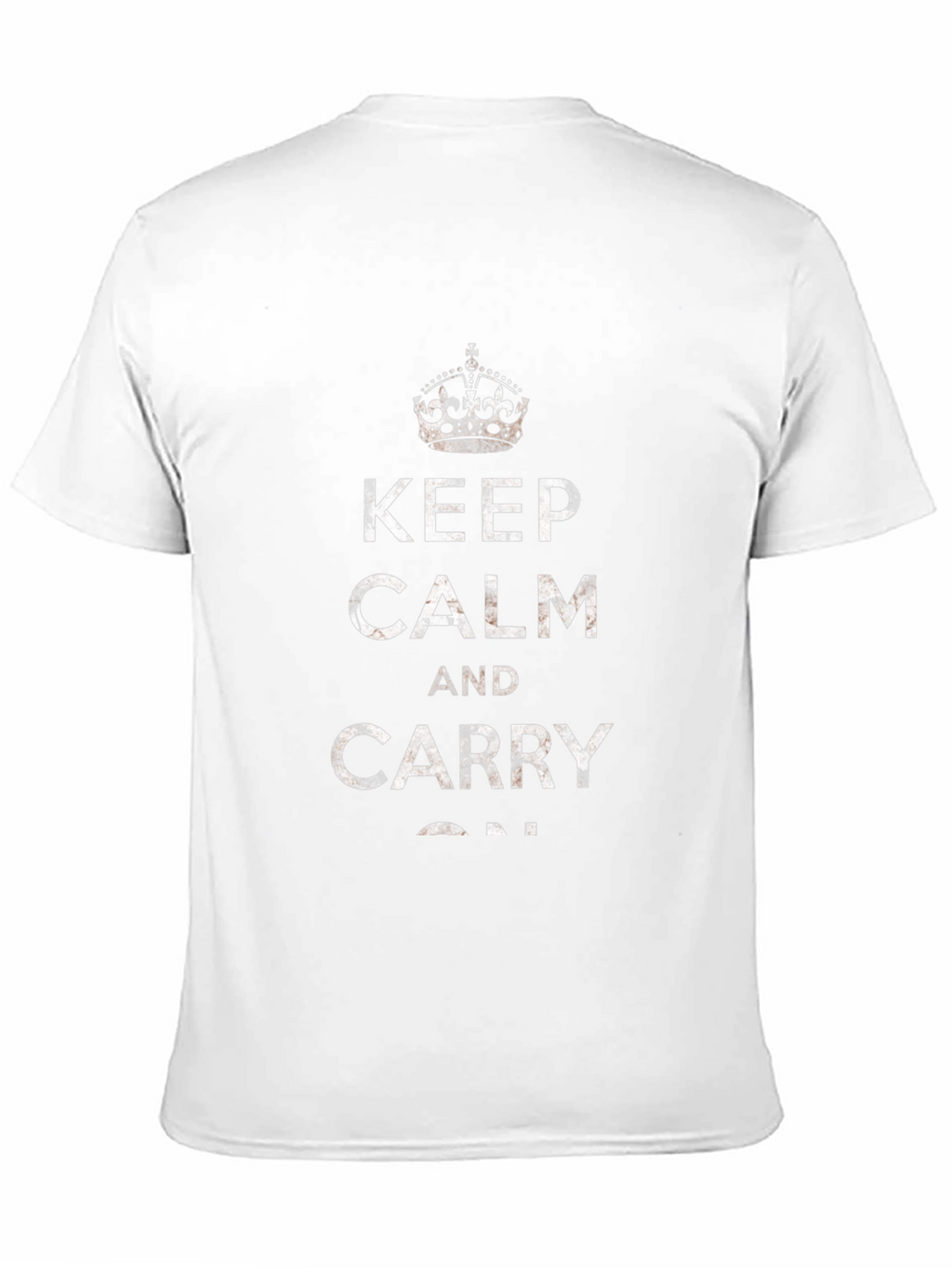 Keep Calm and Carry On Graphic Tee - Black