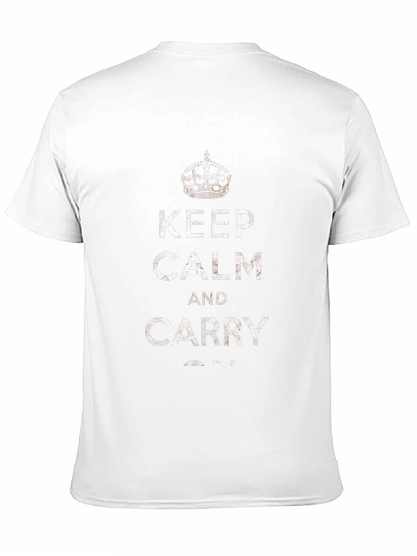 Keep Calm and Carry On Graphic Tee - Black