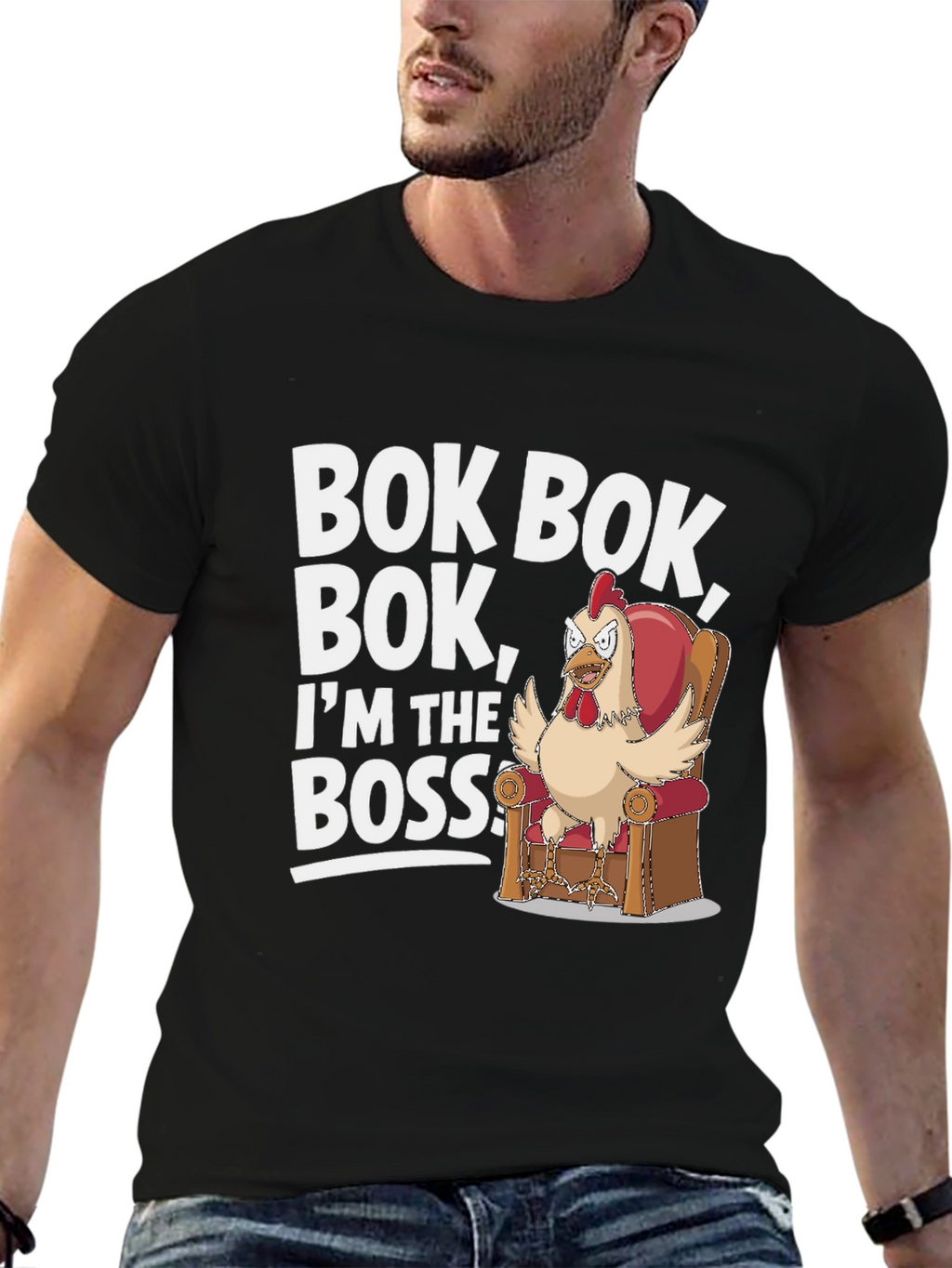Bok Bok Boss Chicken T-Shirt