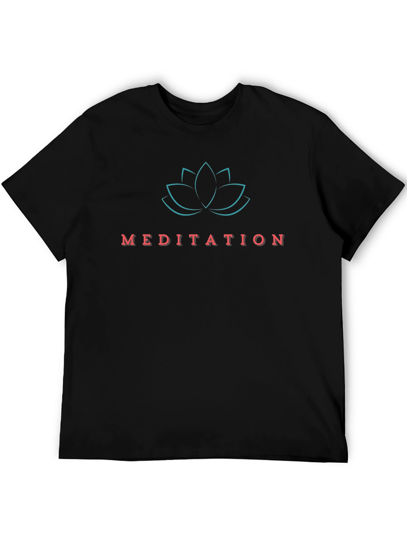 Meditation Lotus Graphic T-Shirt - Relax and Center