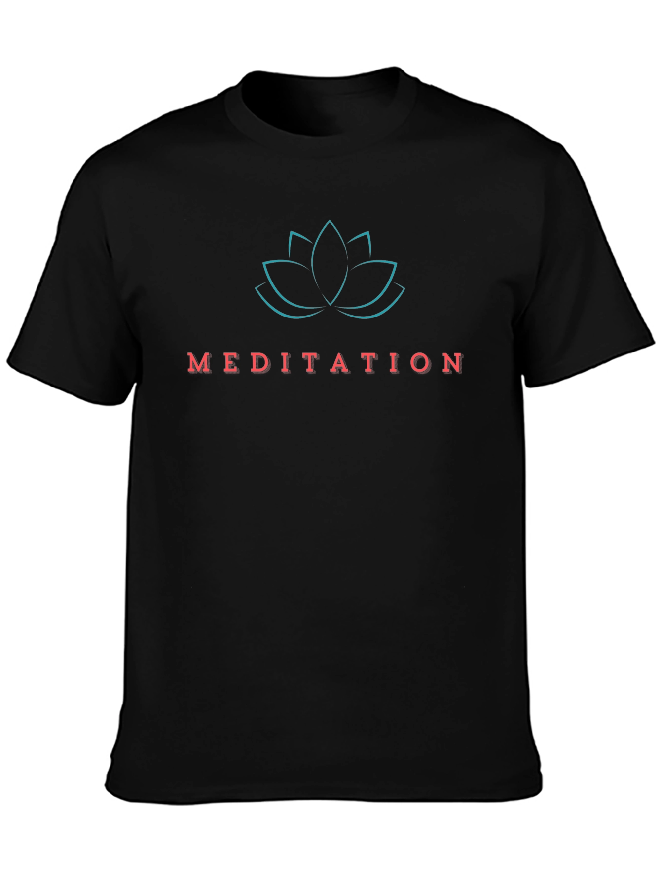 Meditation Lotus Graphic T-Shirt - Relax and Center