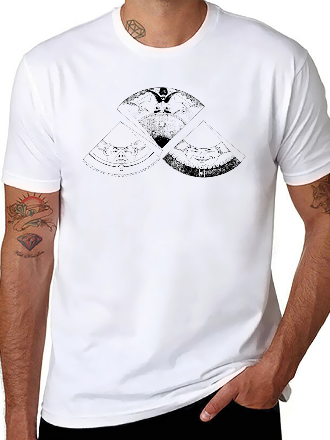 Black Graphic Tee - Unique Fan Design