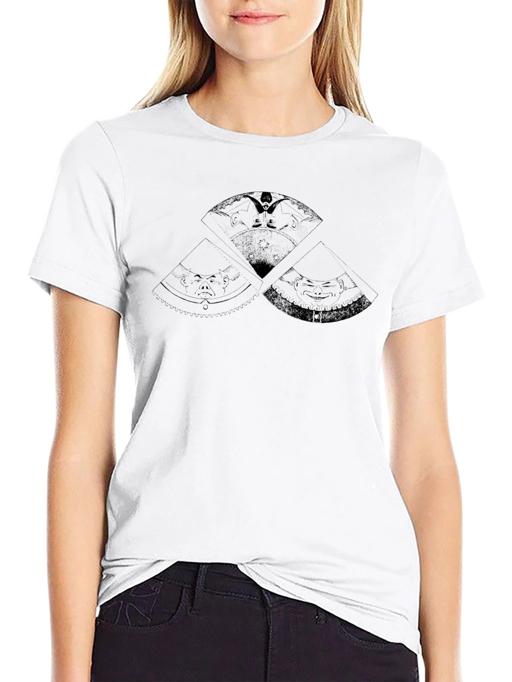 Black Graphic Tee - Unique Fan Design