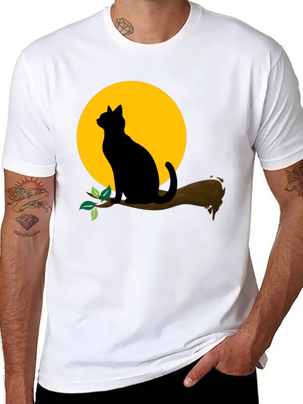 Black Cat Moon T-Shirt