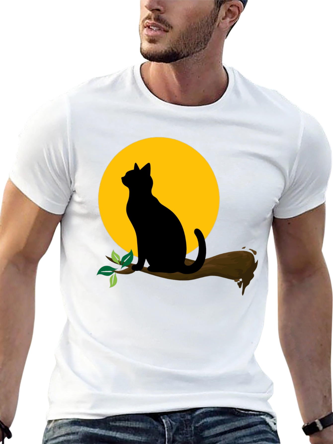 Black Cat Moon T-Shirt