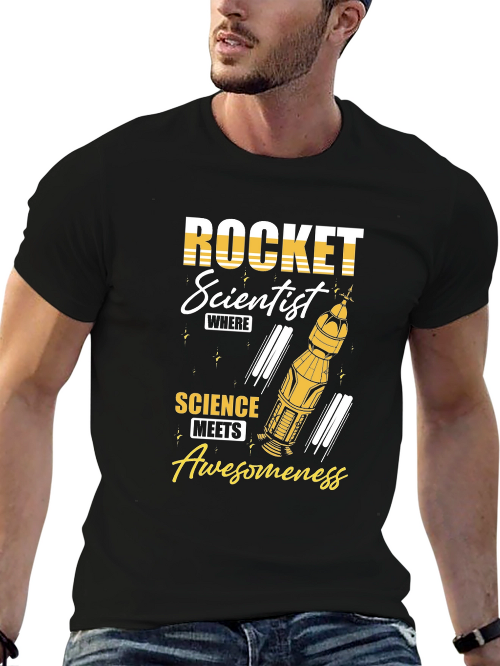 Rocket Scientist Graphic Tee - Science Awesomeness T-Shirt
