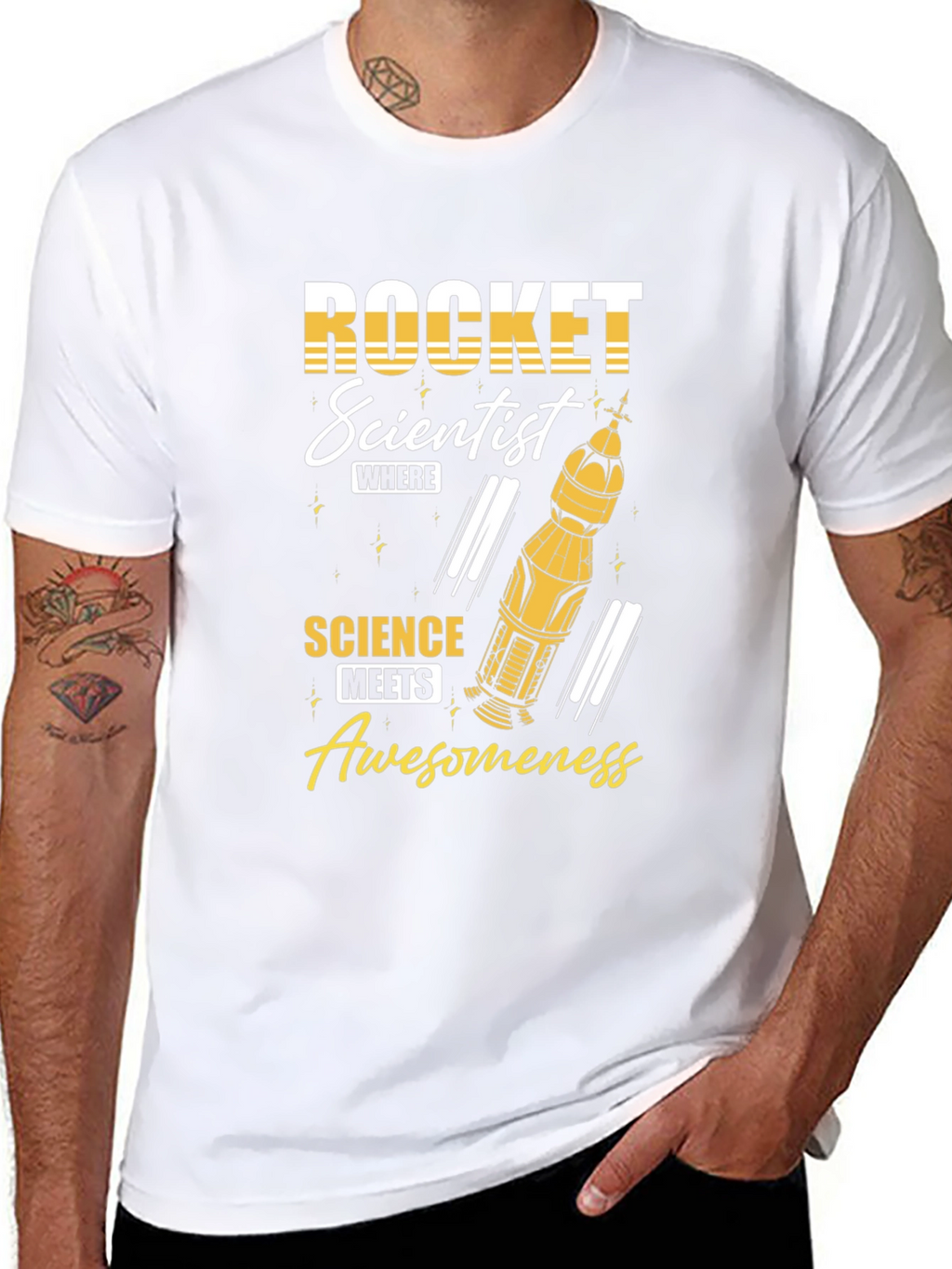 Rocket Scientist Graphic Tee - Science Awesomeness T-Shirt