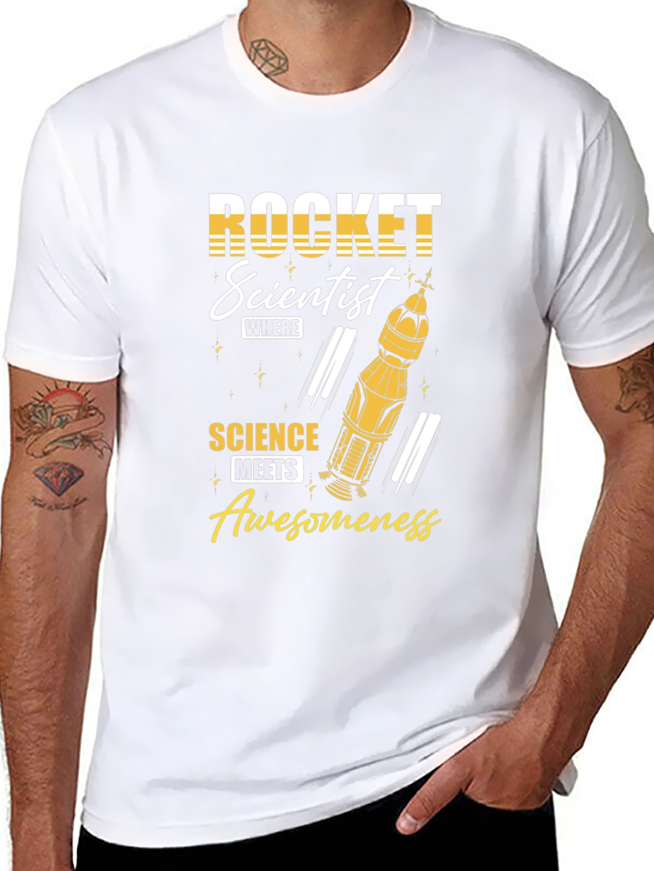 Rocket Scientist Graphic Tee - Science Awesomeness T-Shirt