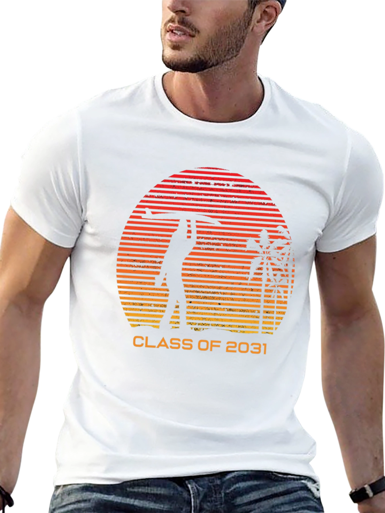 Class of 2031 Retro Surfer T-Shirt