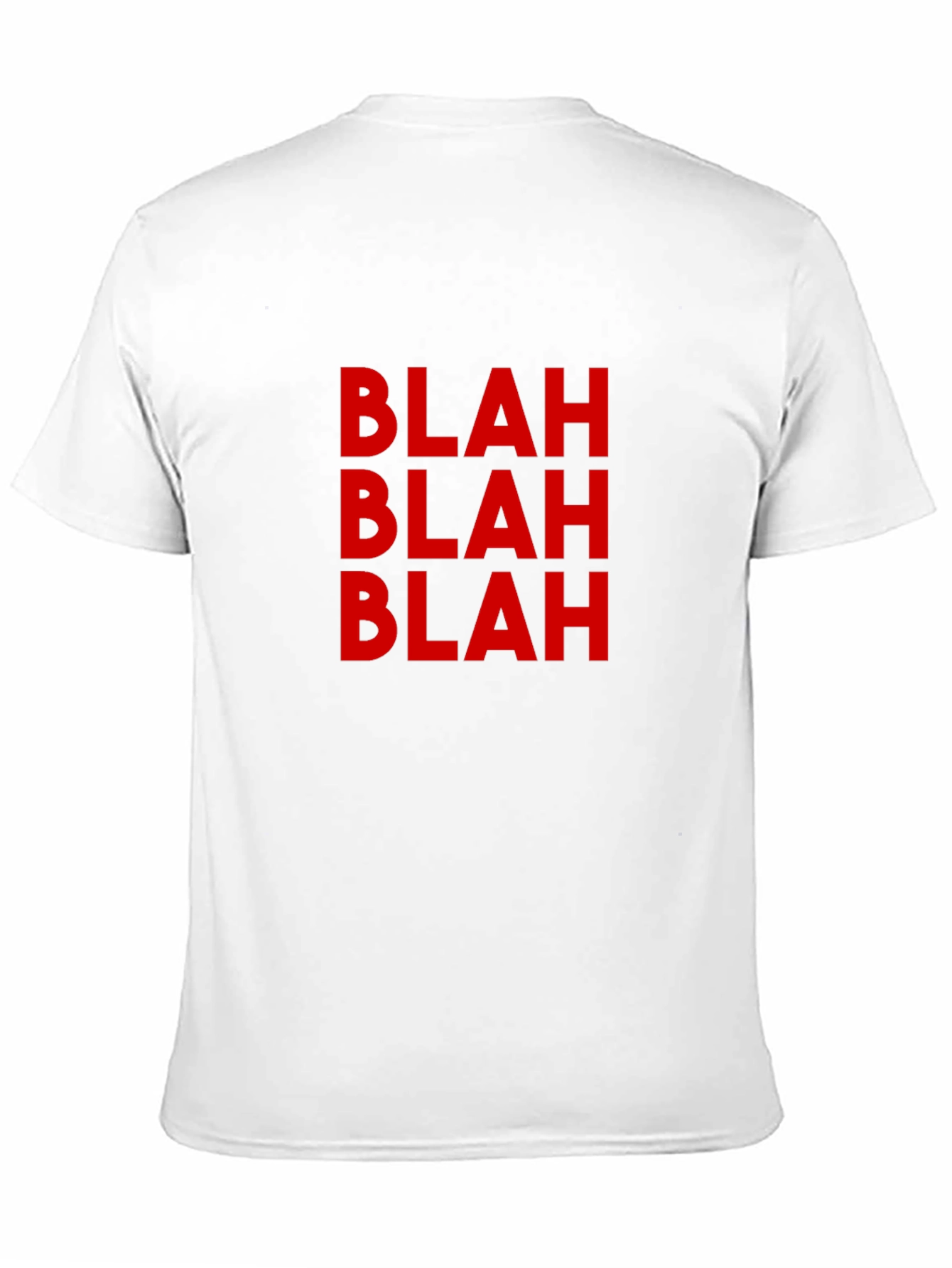 Blah Graphic Tee - Casual Black T-Shirt