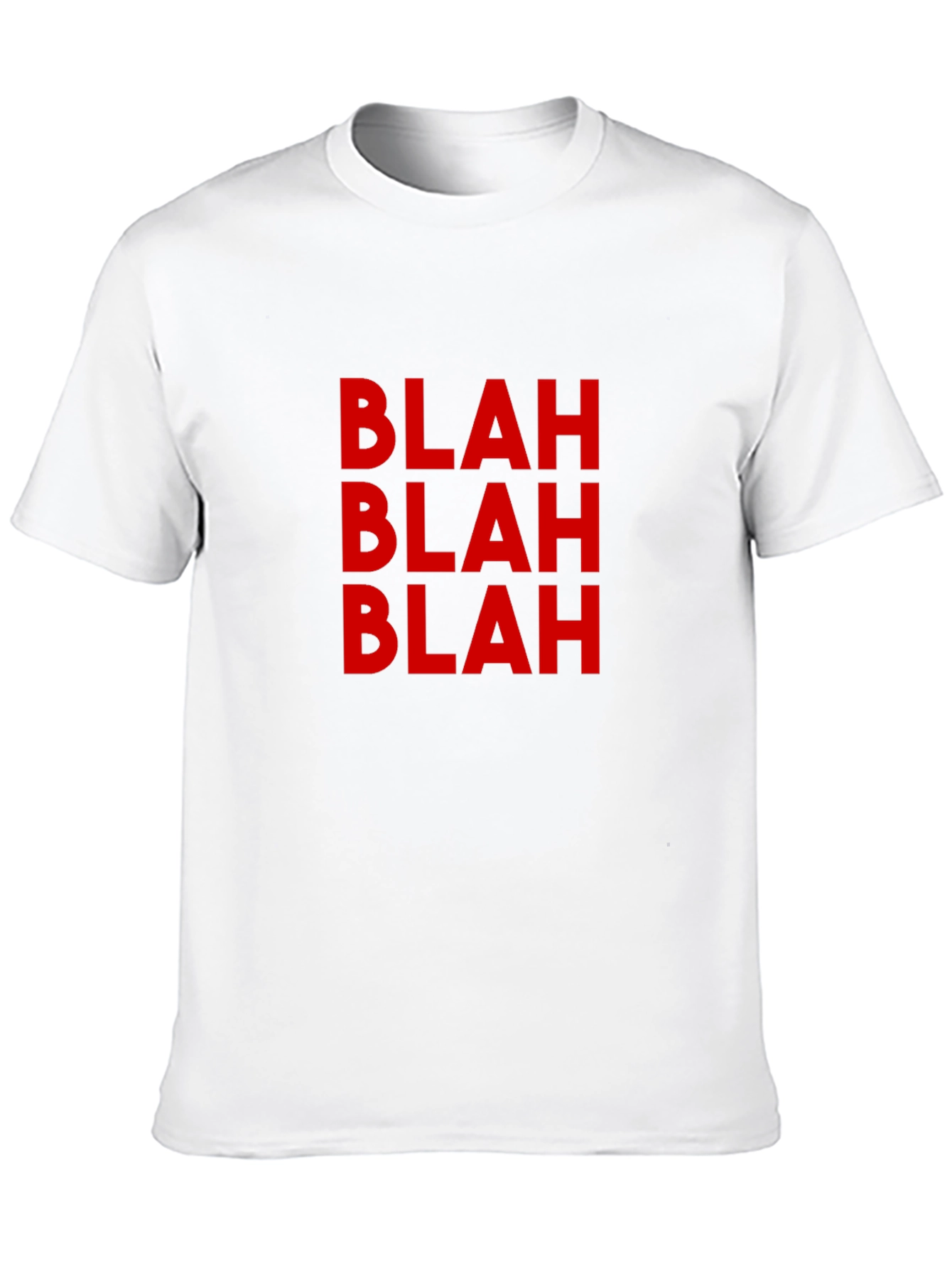 Blah Graphic Tee - Casual Black T-Shirt