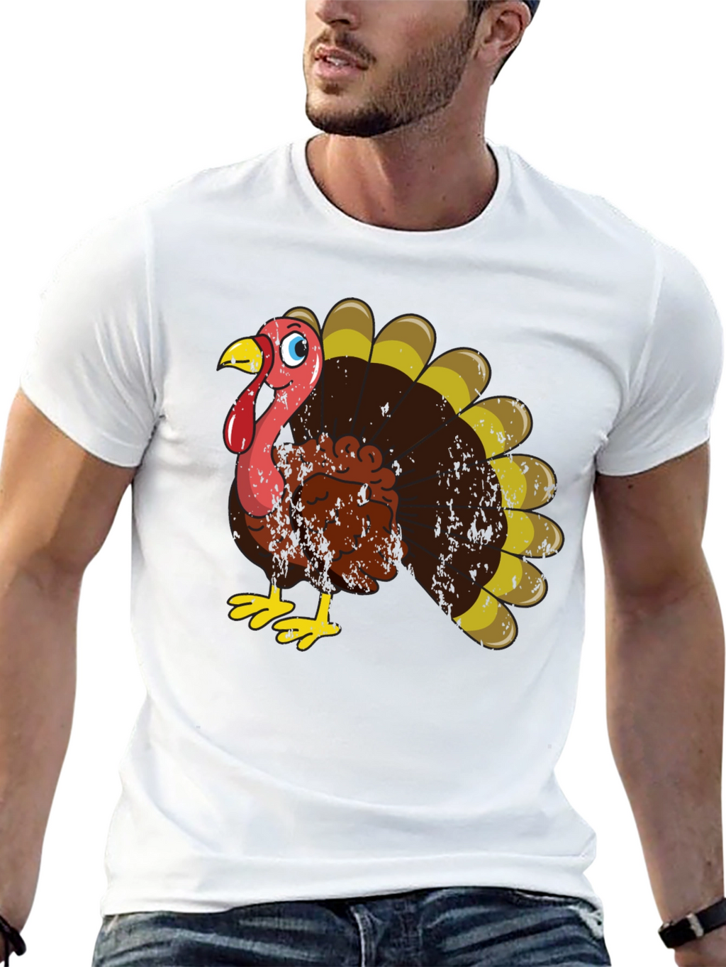 Thanksgiving Turkey Graphic T-Shirt